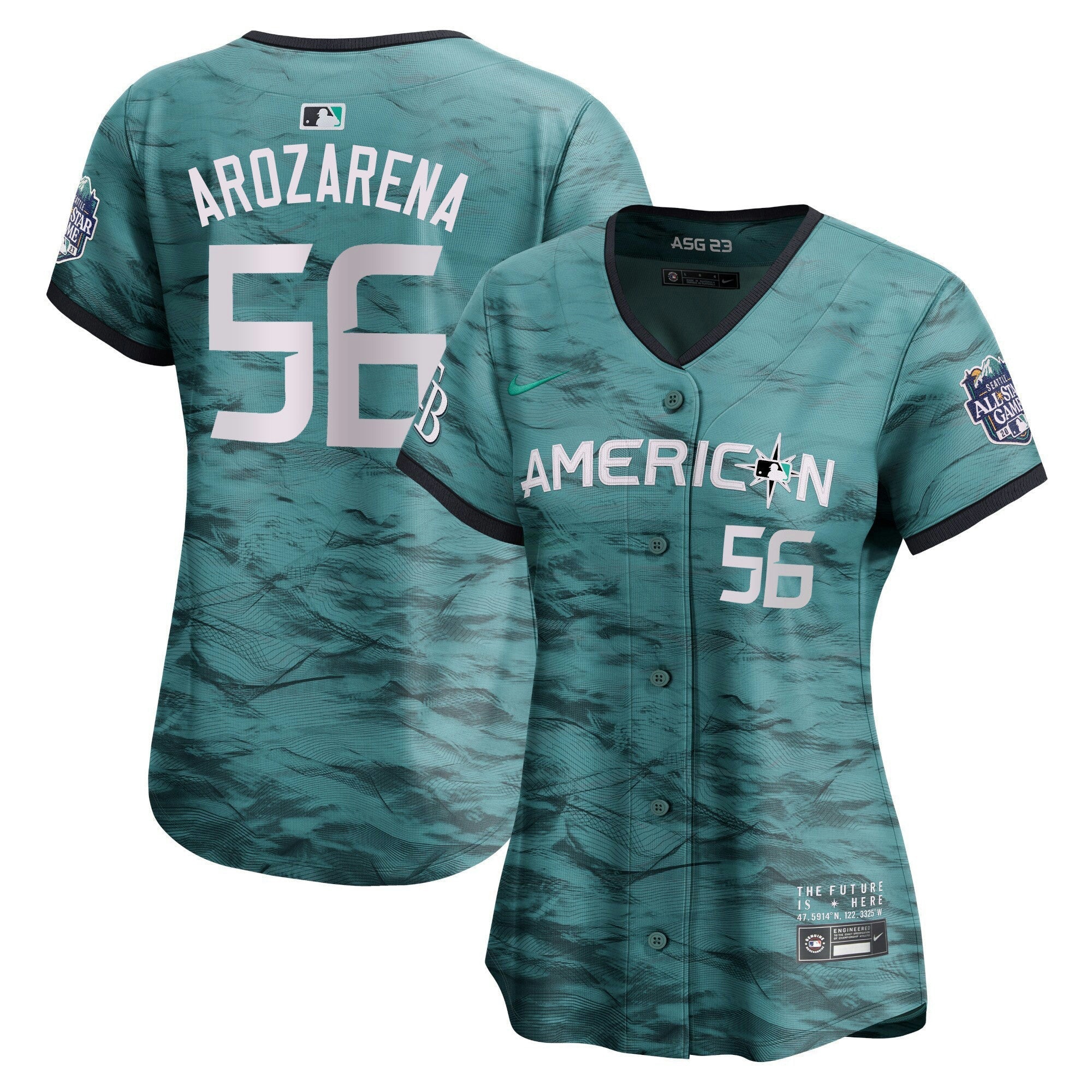 Camisa MLB Women’s American League 2023 All-Star Game Azul-petróleo Jersey - Azul Royal