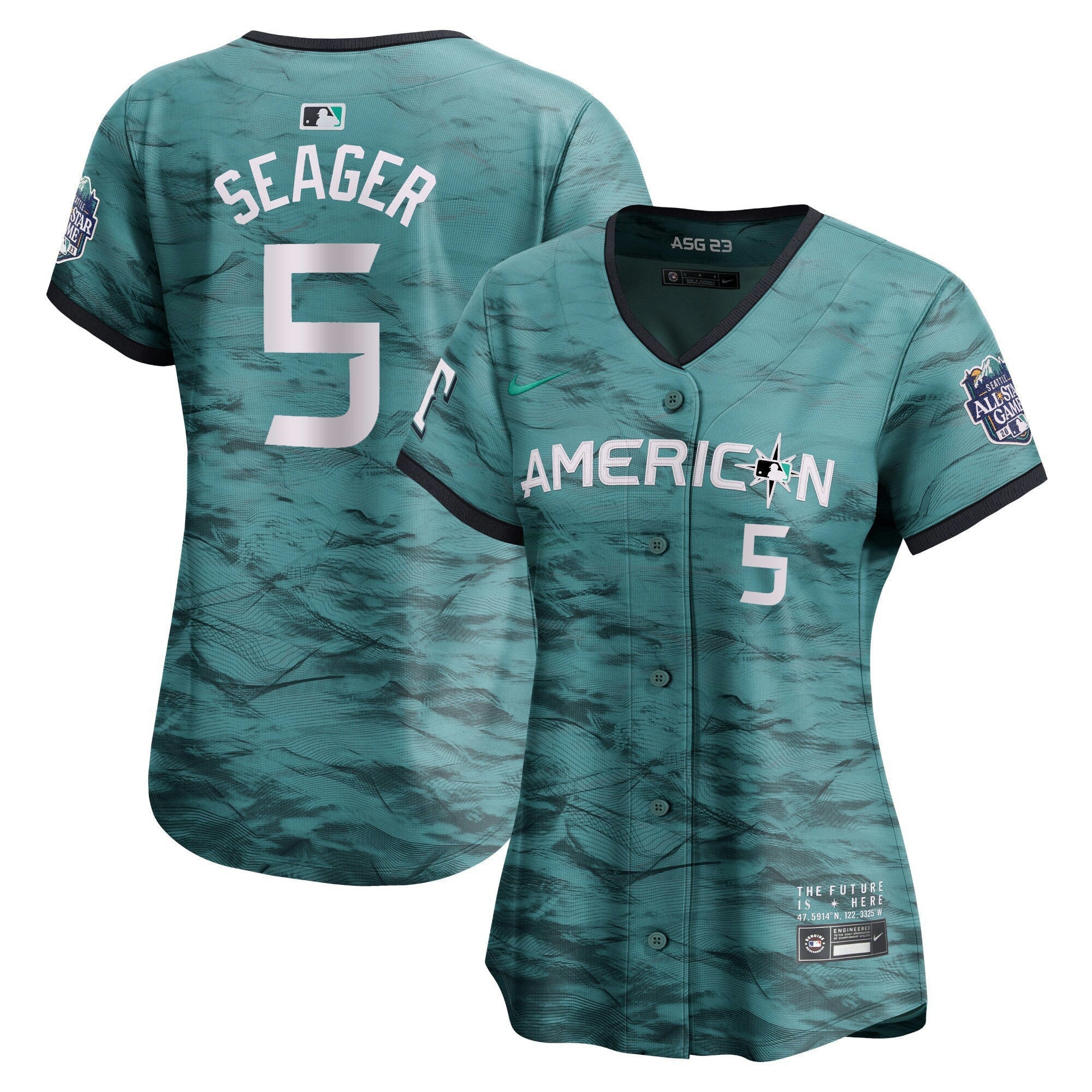 Camisa MLB Women’s American League 2023 All-Star Game Azul-petróleo Jersey - Azul Royal