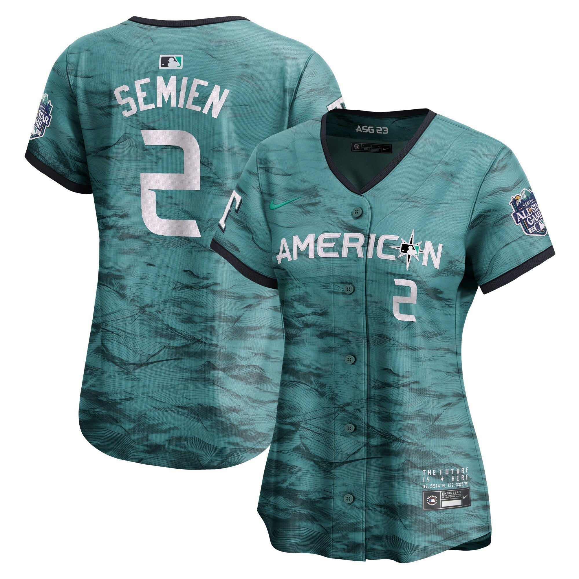 Camisa MLB Women’s American League 2023 All-Star Game Azul-petróleo Jersey - Azul Royal