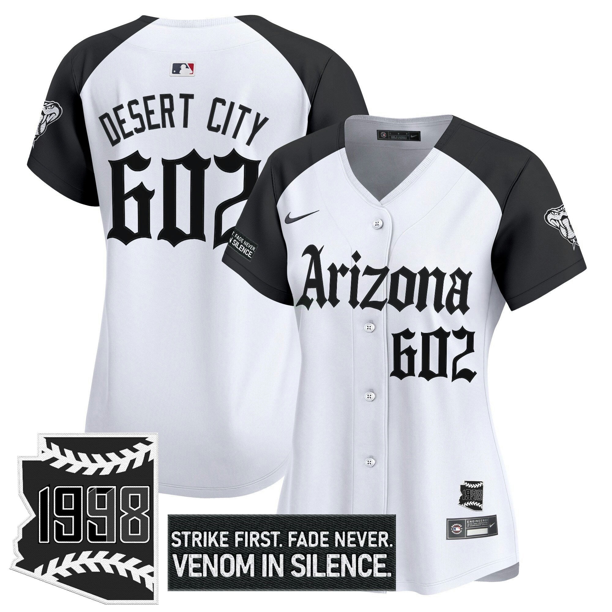 Camisa MLB Women’s Arizona ‘Gothic Desert Fang Edition’ Vapor Premier Limited Jersey