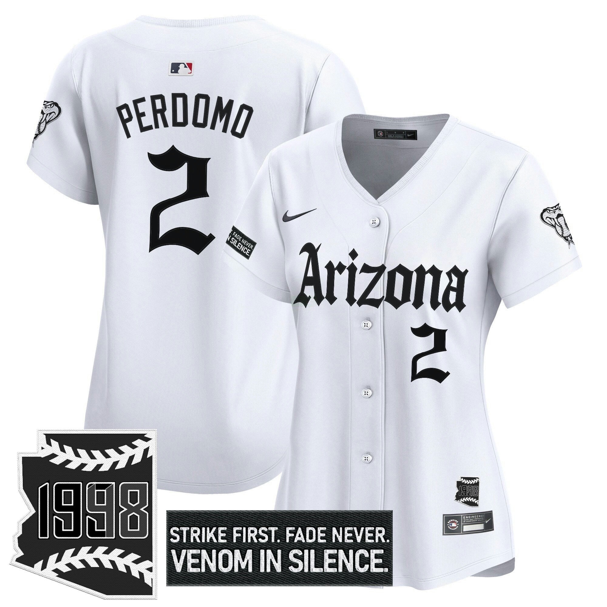Camisa MLB Women’s Arizona ‘Gothic Desert Fang Edition’ Vapor Premier Limited Jersey