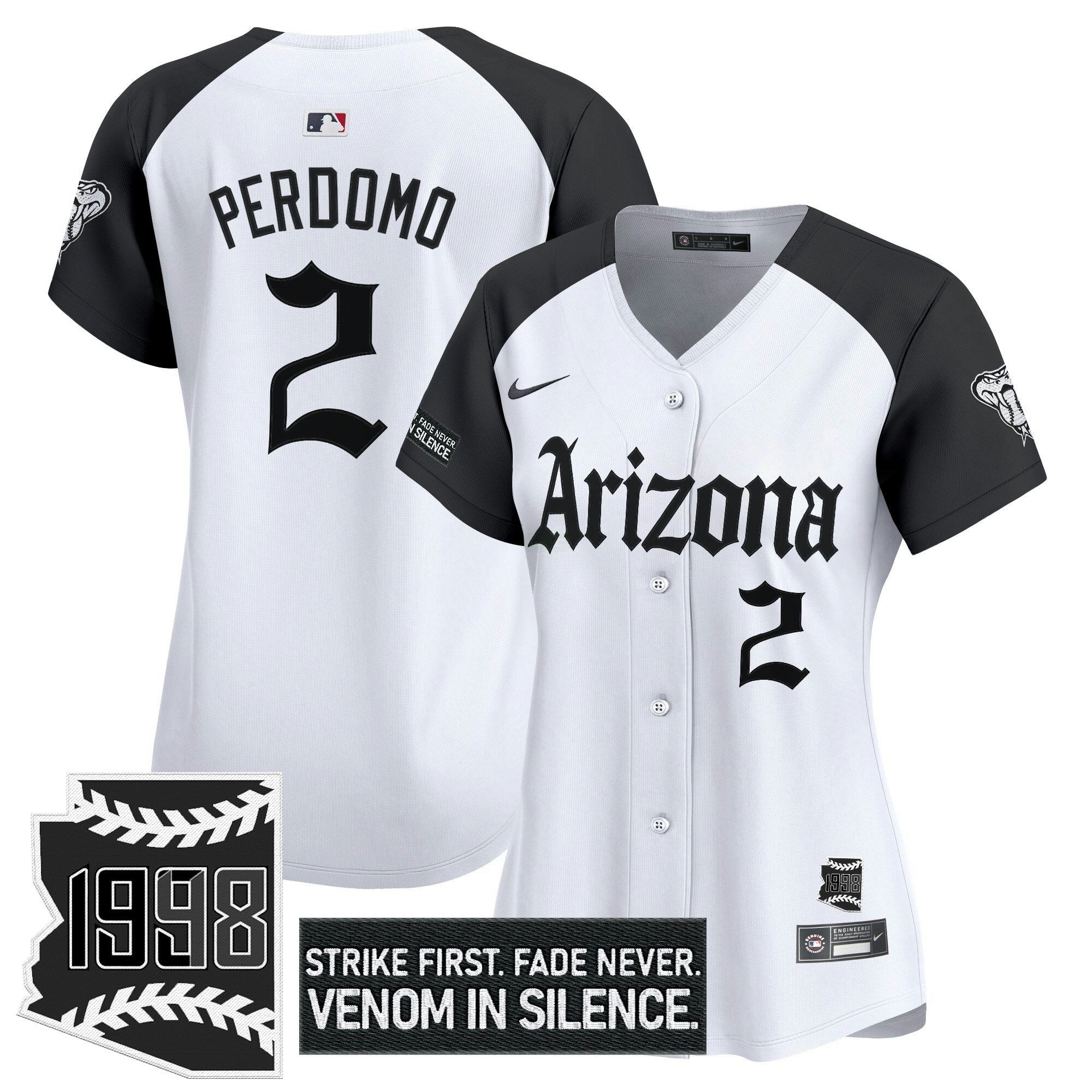 Camisa MLB Women’s Arizona ‘Gothic Desert Fang Edition’ Vapor Premier Limited Jersey