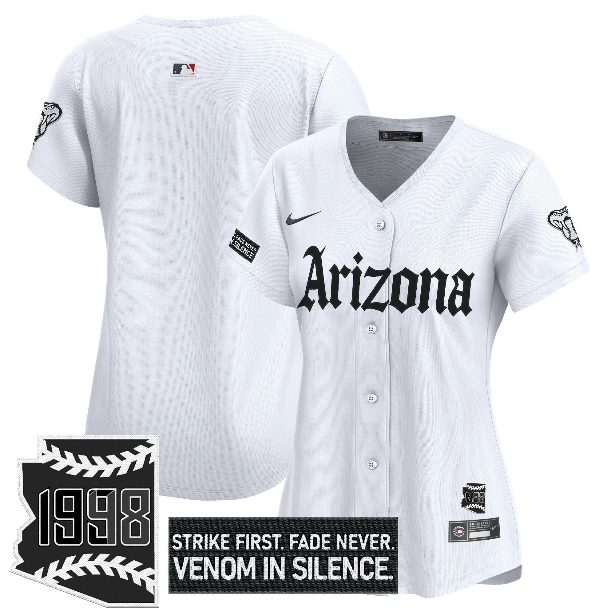 Camisa MLB Women’s Arizona ‘Gothic Desert Fang Edition’ Vapor Premier Limited Jersey