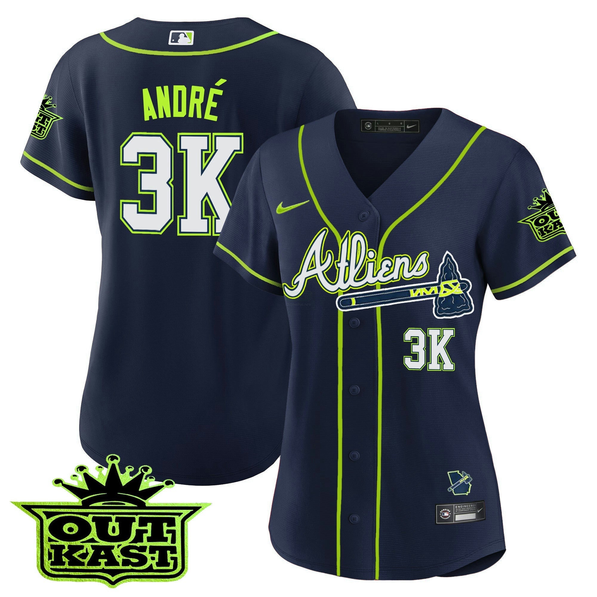 Camisa MLB Women’s Atlanta Atliens Jersey