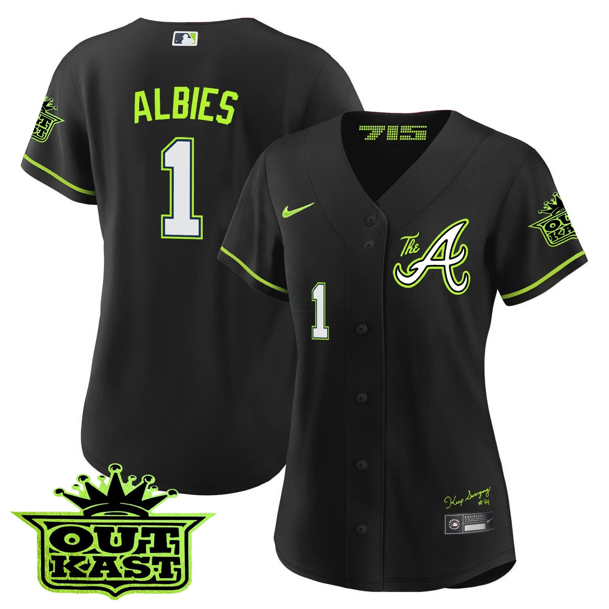 Camisa MLB Women’s Atlanta Atliens The A Jersey