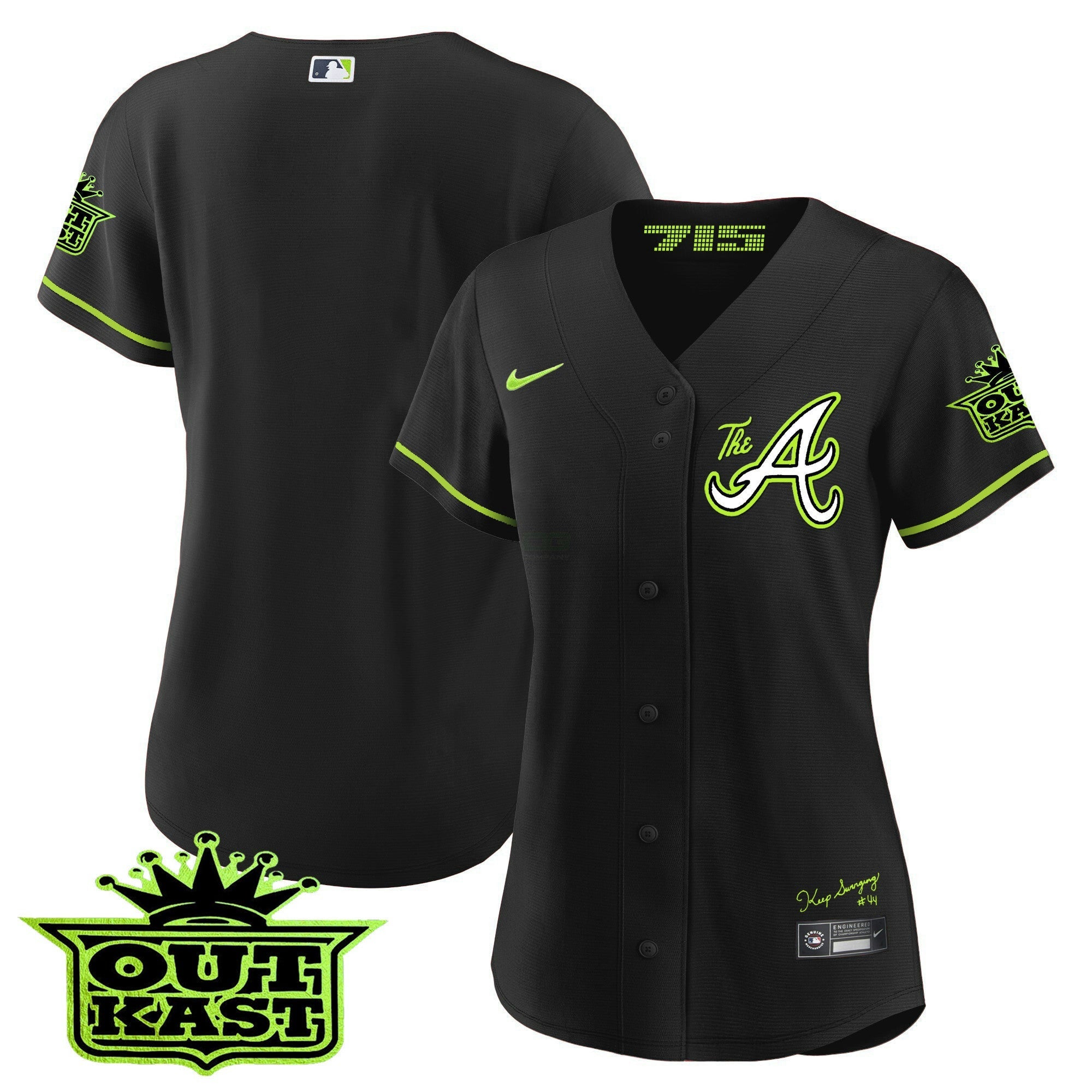 Camisa MLB Women’s Atlanta Atliens The A Jersey