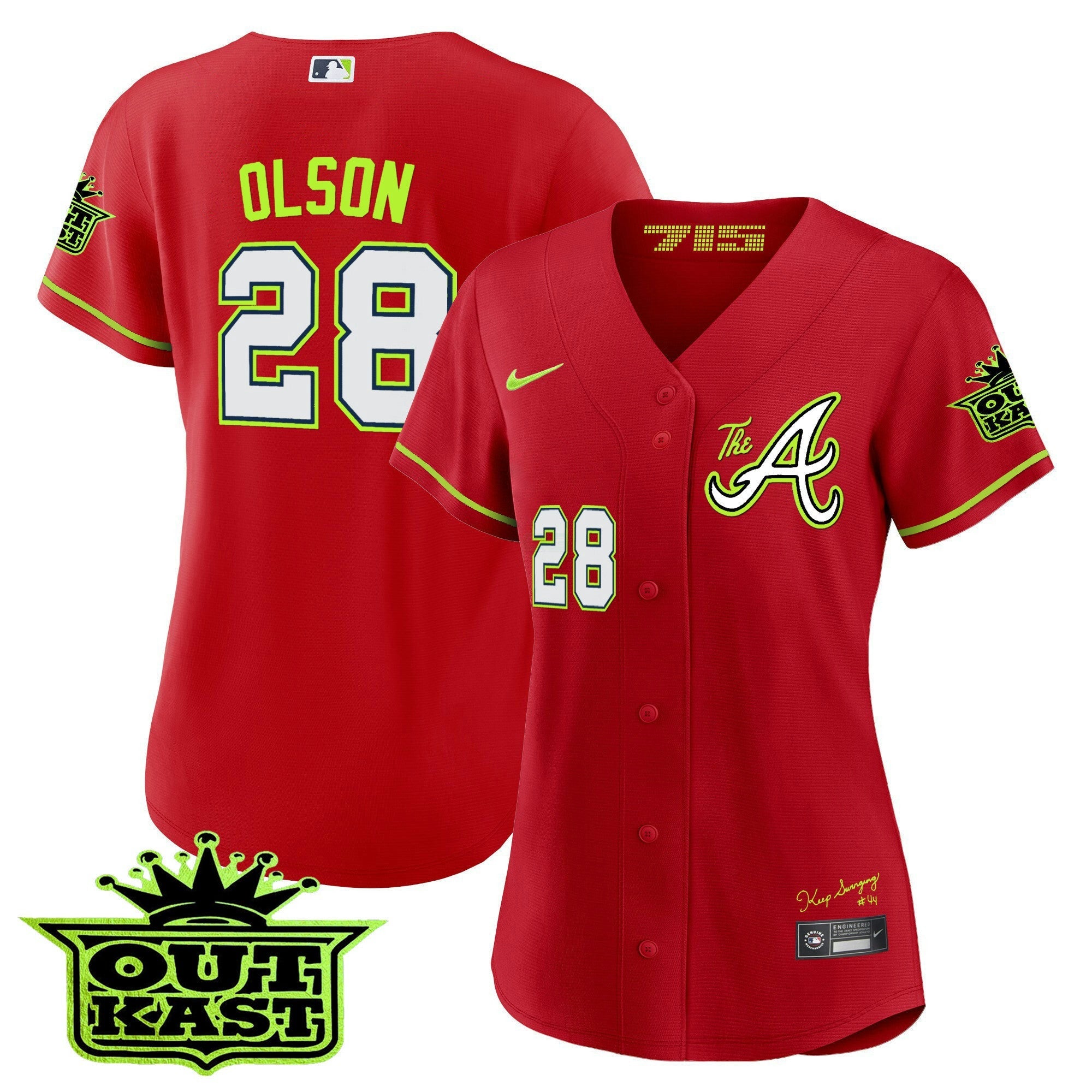 Camisa MLB Women’s Atlanta Atliens The A Jersey