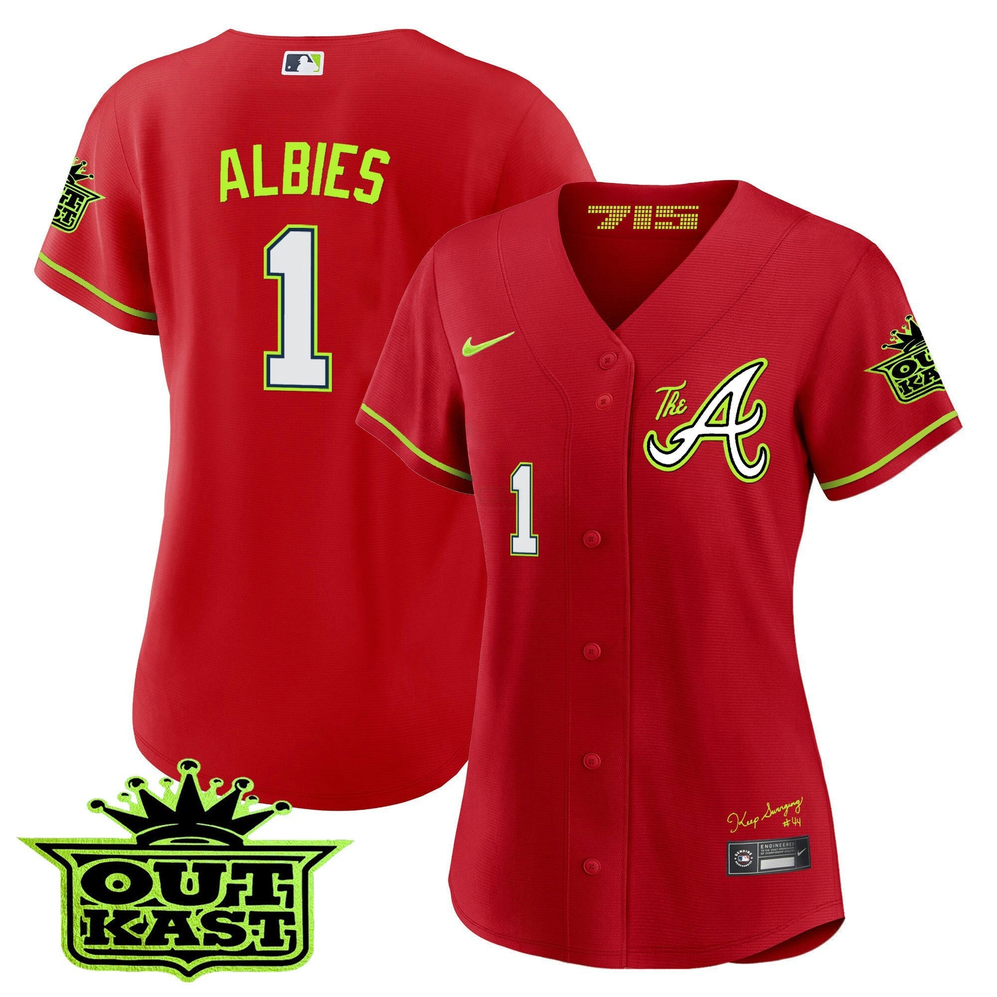 Camisa MLB Women’s Atlanta Atliens The A Jersey
