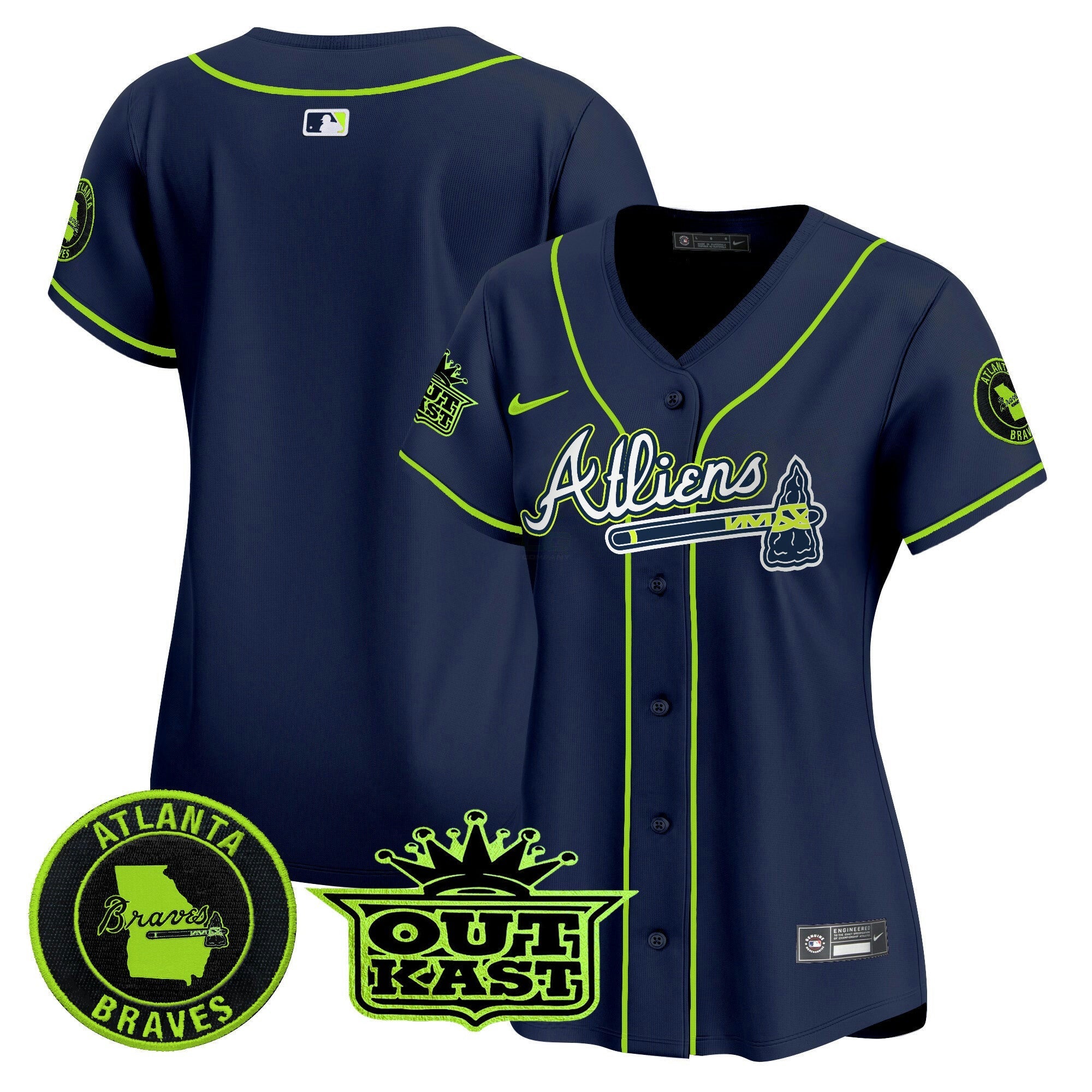 Camisa MLB Women’s Atlanta Atliens Vapor Premier Limited Jersey