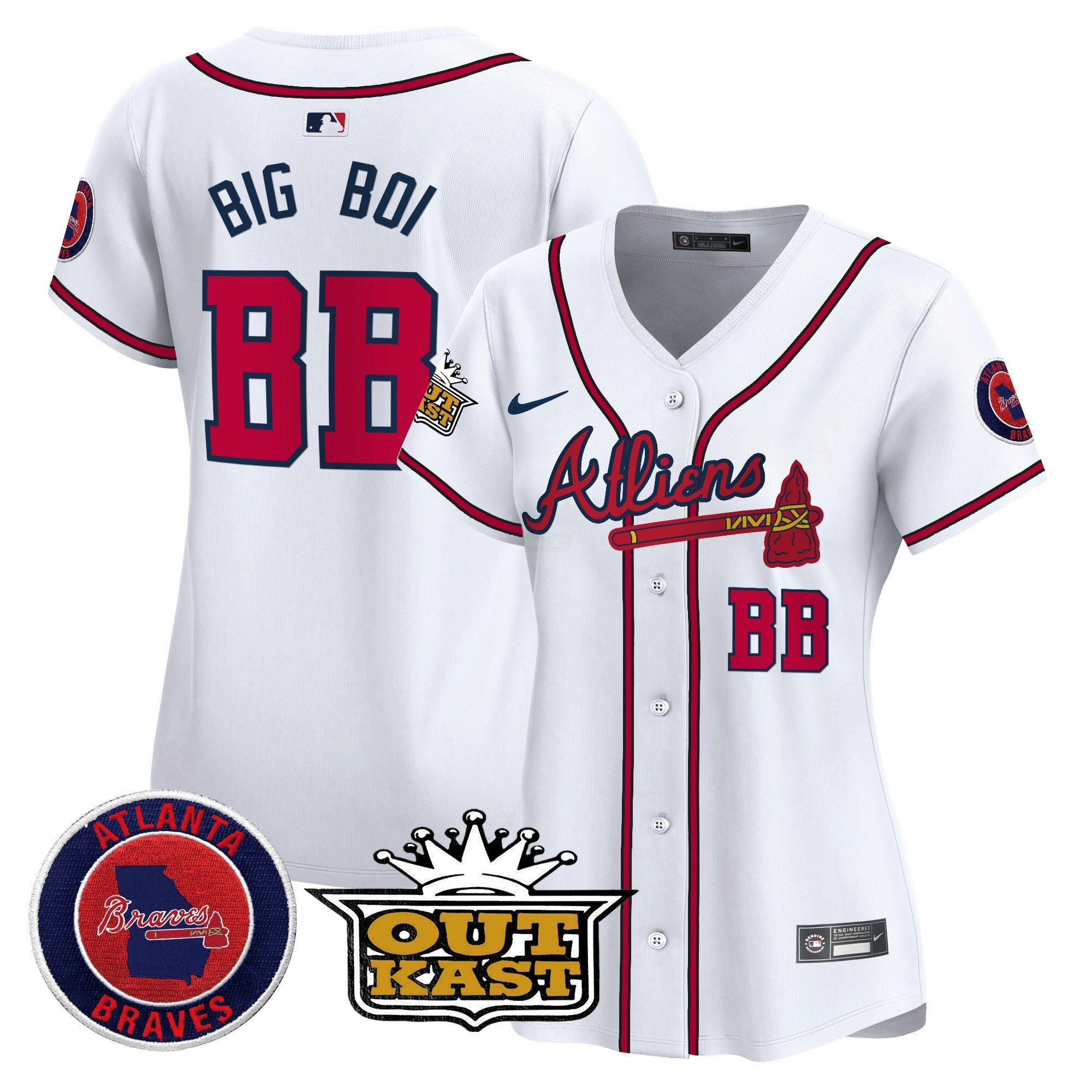 Camisa MLB Women’s Atlanta Atliens Vapor Premier Limited Jersey