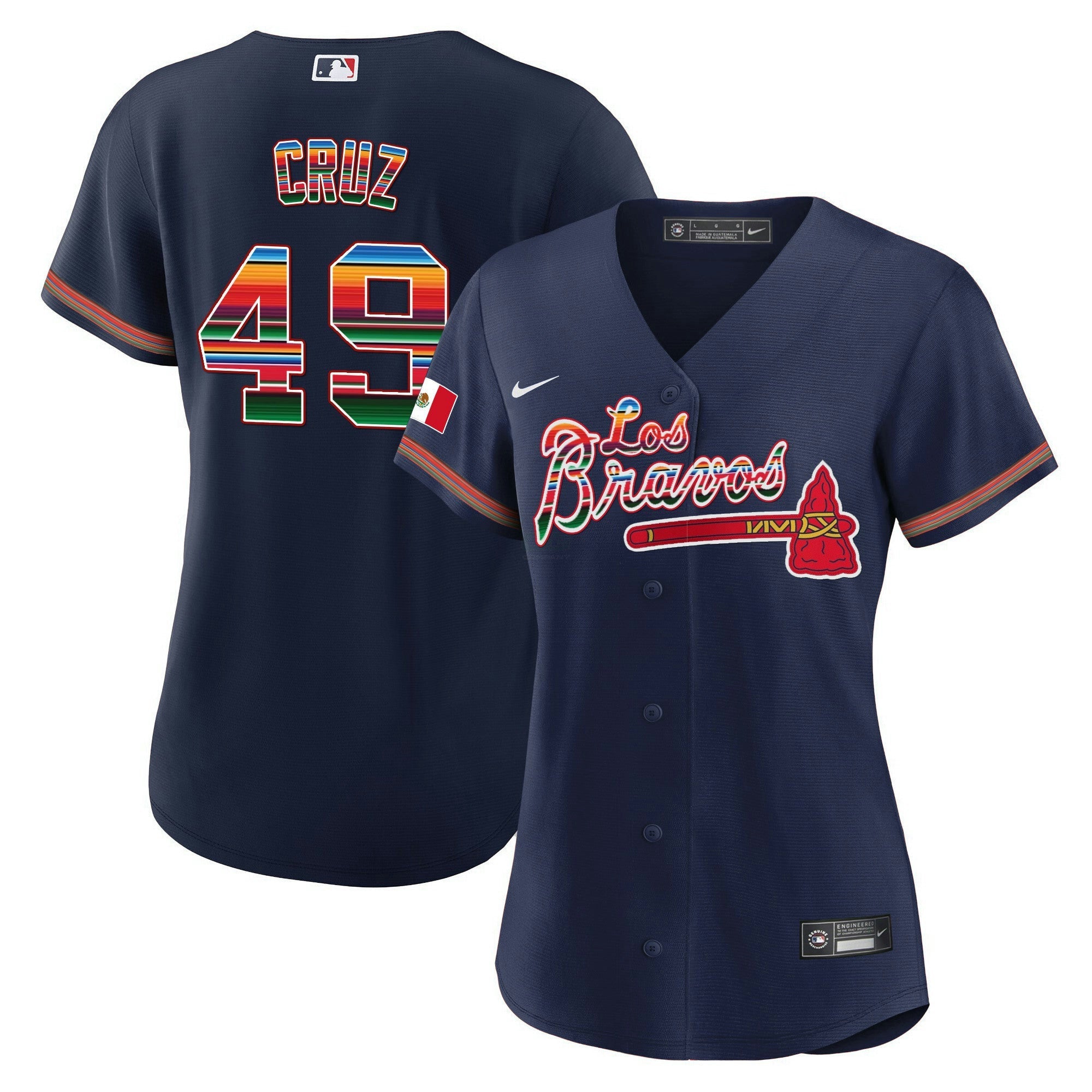 Camisa MLB Women’s Atlanta Los Bravos Mexico Jersey
