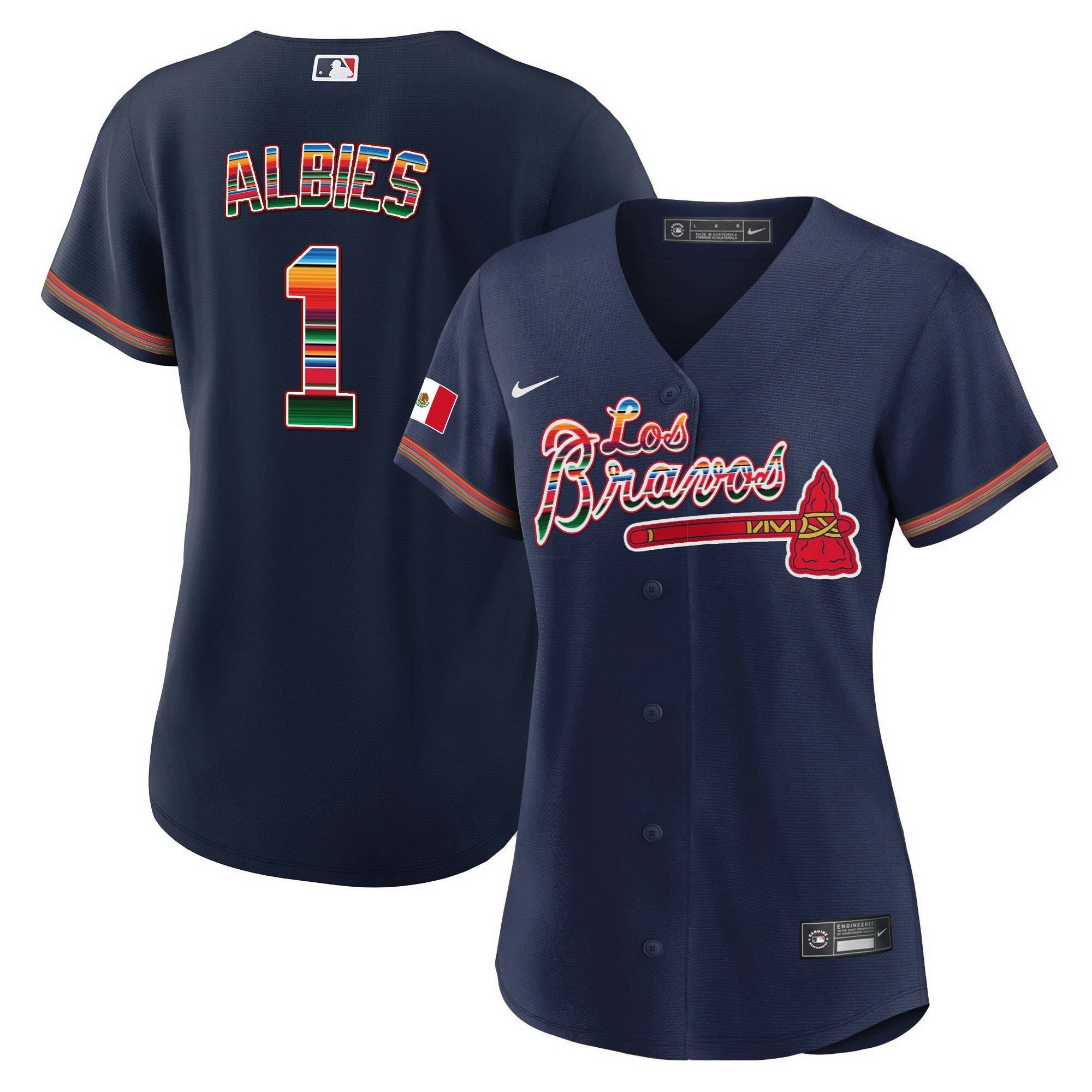 Camisa MLB Women’s Atlanta Los Bravos Mexico Jersey