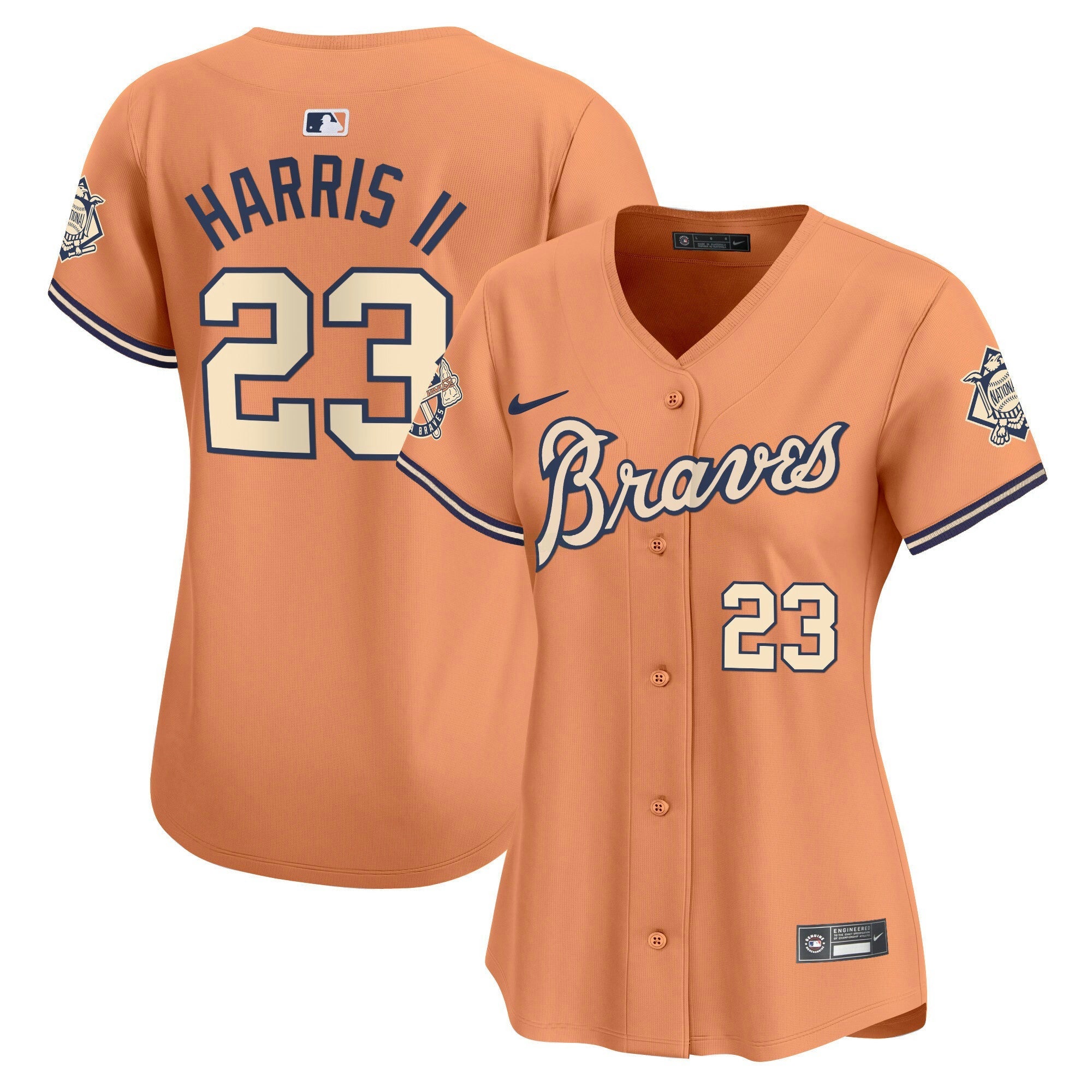 Camisa MLB Women’s Atlanta Peaches n’ Creme Vapor Premier Limited Jersey