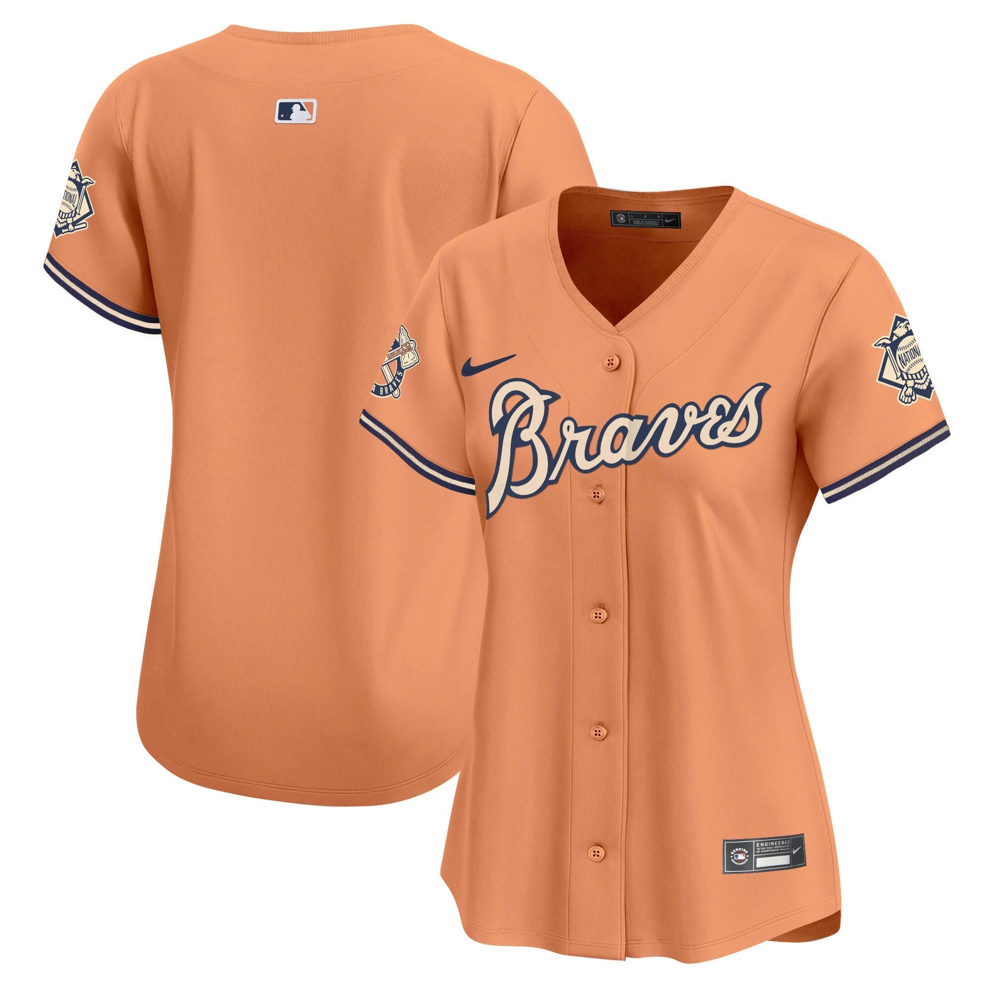Camisa MLB Women’s Atlanta Peaches n’ Creme Vapor Premier Limited Jersey