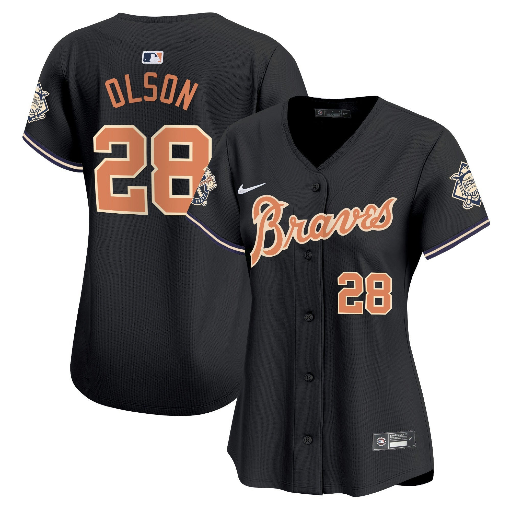 Camisa MLB Women’s Atlanta Peaches n’ Creme Vapor Premier Limited Jersey