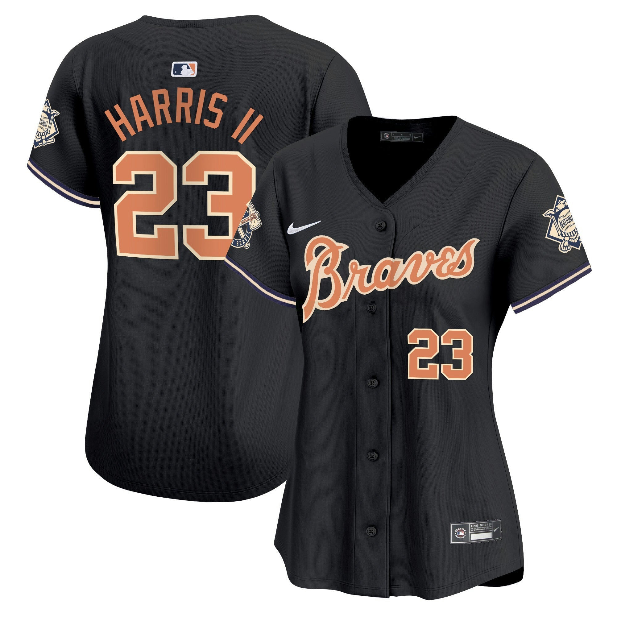 Camisa MLB Women’s Atlanta Peaches n’ Creme Vapor Premier Limited Jersey