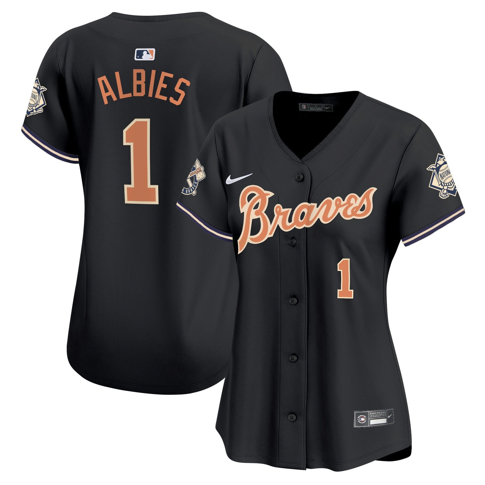 Camisa MLB Women’s Atlanta Peaches n’ Creme Vapor Premier Limited Jersey