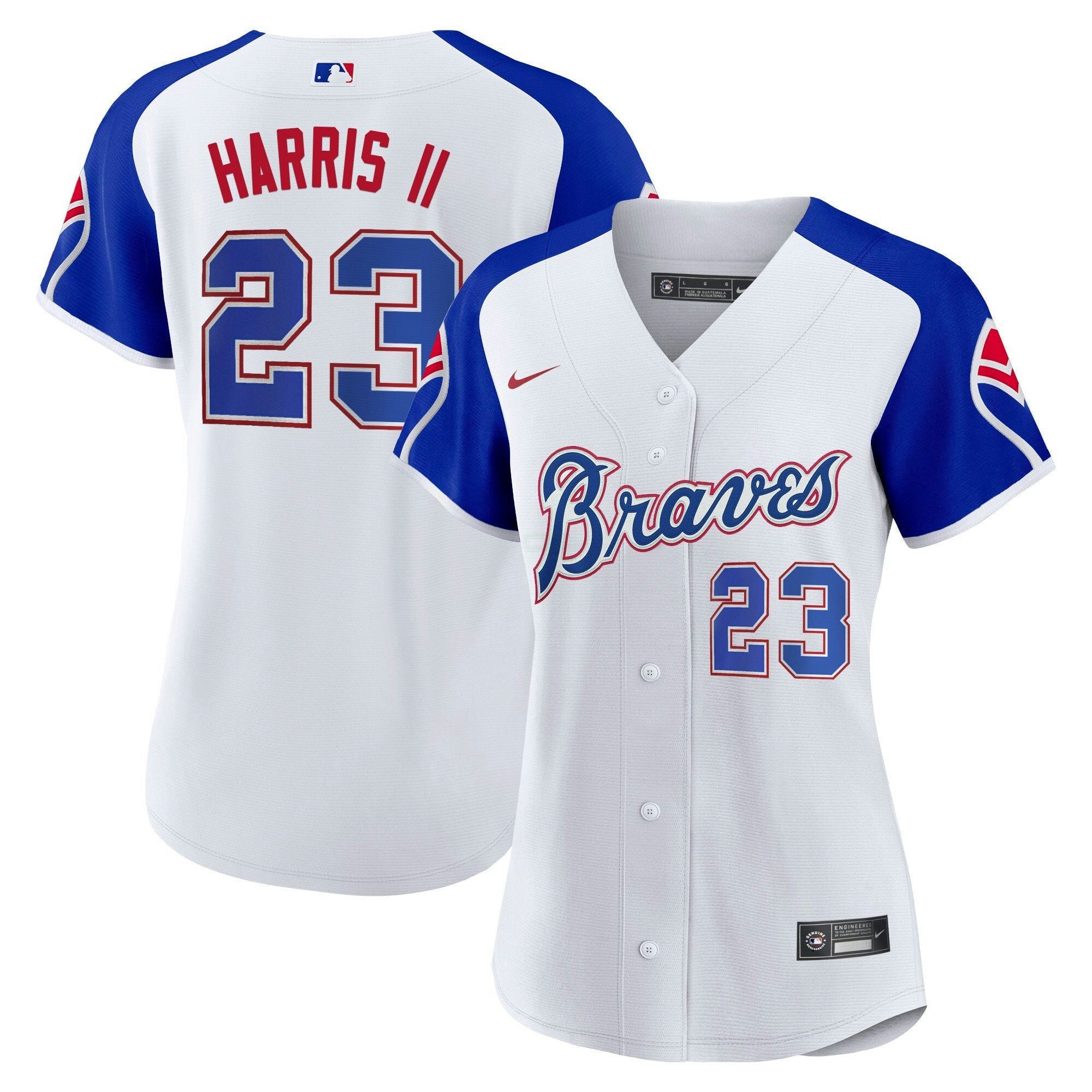 Camisa MLB Women’s Atlanta Throwback 1974 – 1982 Jersey - 1974