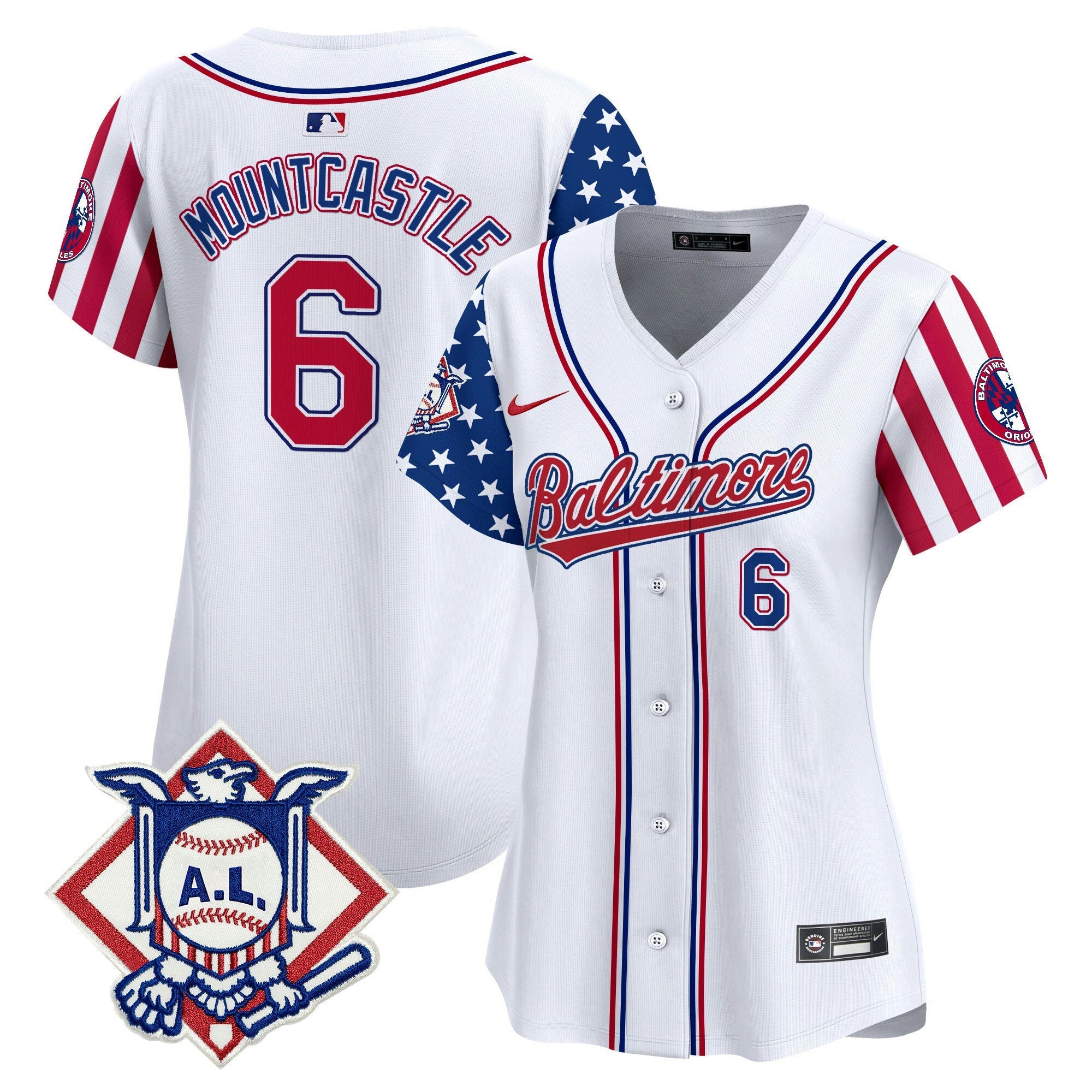 Camisa MLB Women’s Baltimore 2024 Fourth of July Vapor Premier Limited Jersey