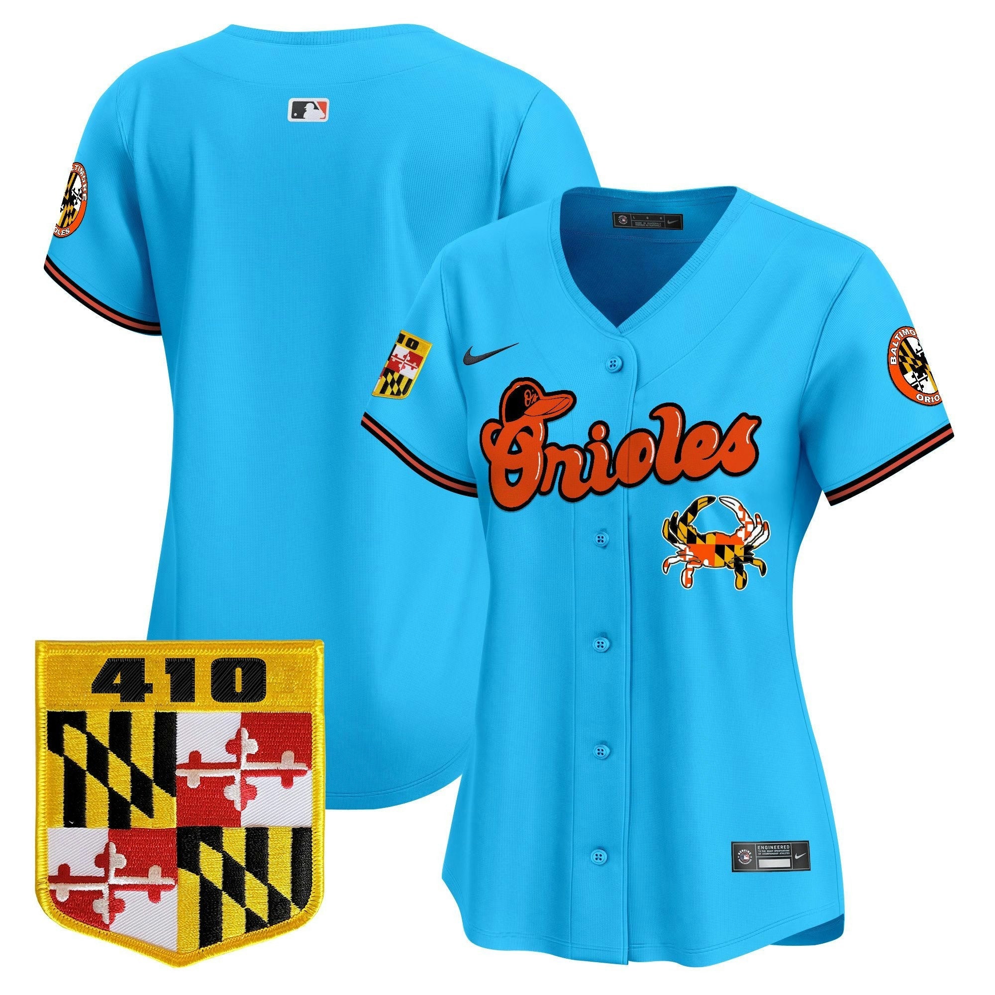 Camisa MLB Women’s Baltimore 410 & Chesapeake Crab Patch Vapor Premier Limited Jersey