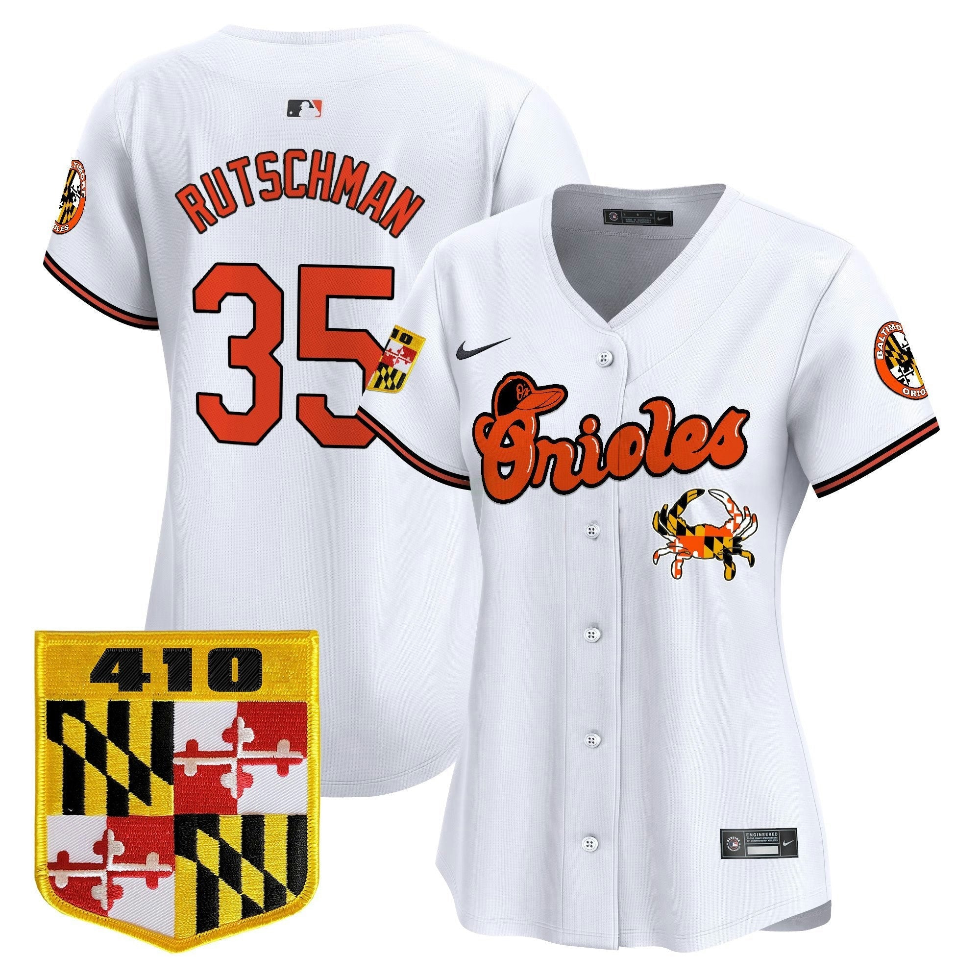 Camisa MLB Women’s Baltimore 410 & Chesapeake Crab Patch Vapor Premier Limited Jersey