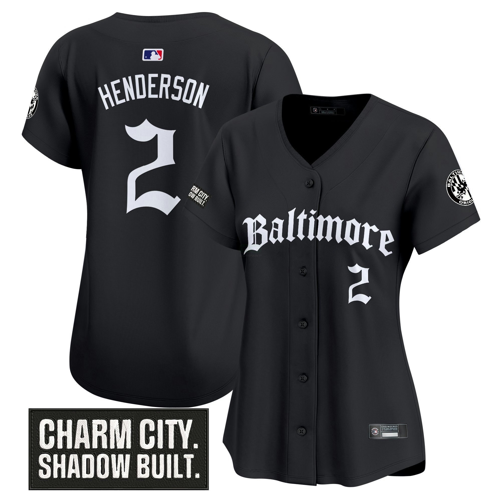 Camisa MLB Women’s Baltimore ‘Gothic Harbor Edition’ Vapor Premier Limited Jersey