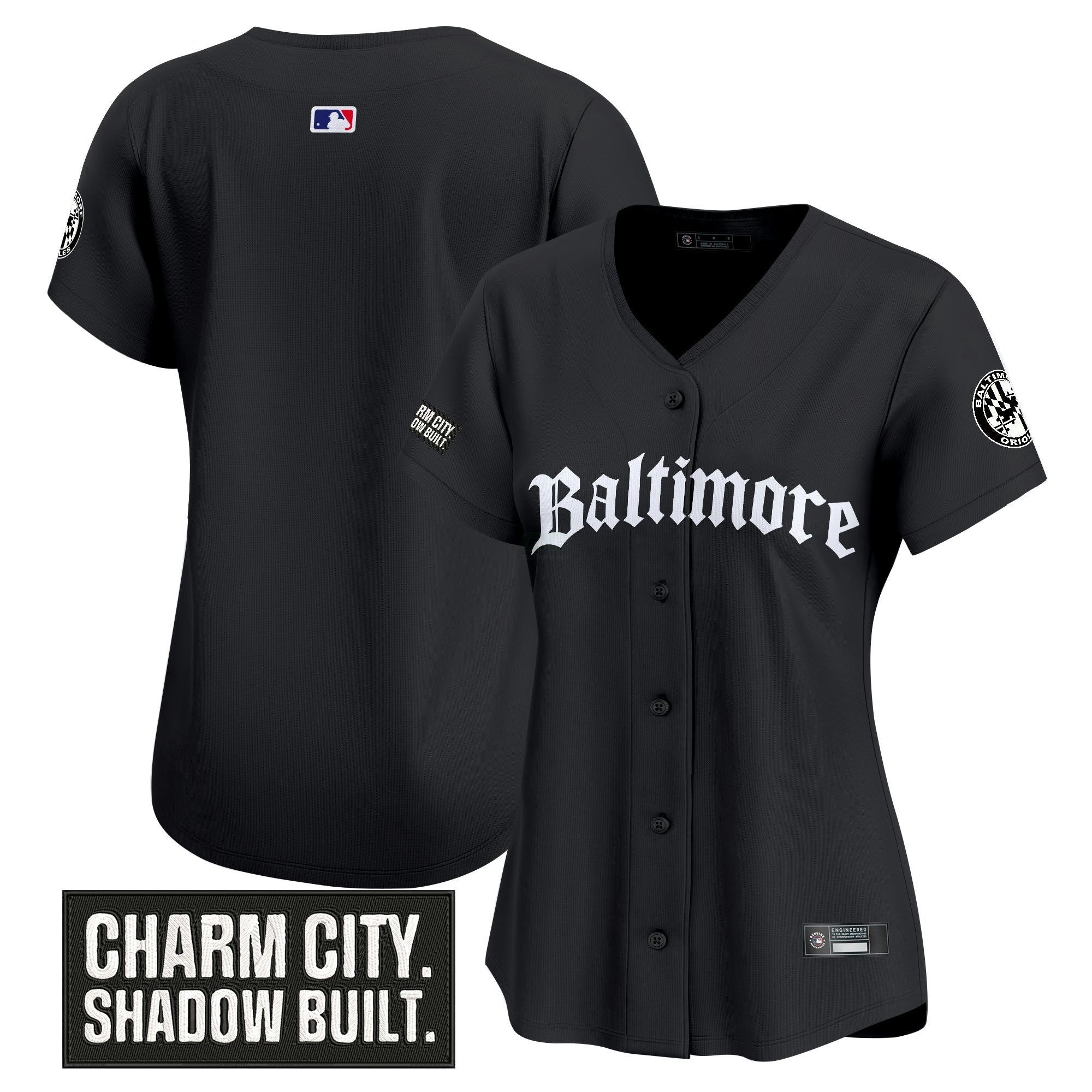 Camisa MLB Women’s Baltimore ‘Gothic Harbor Edition’ Vapor Premier Limited Jersey