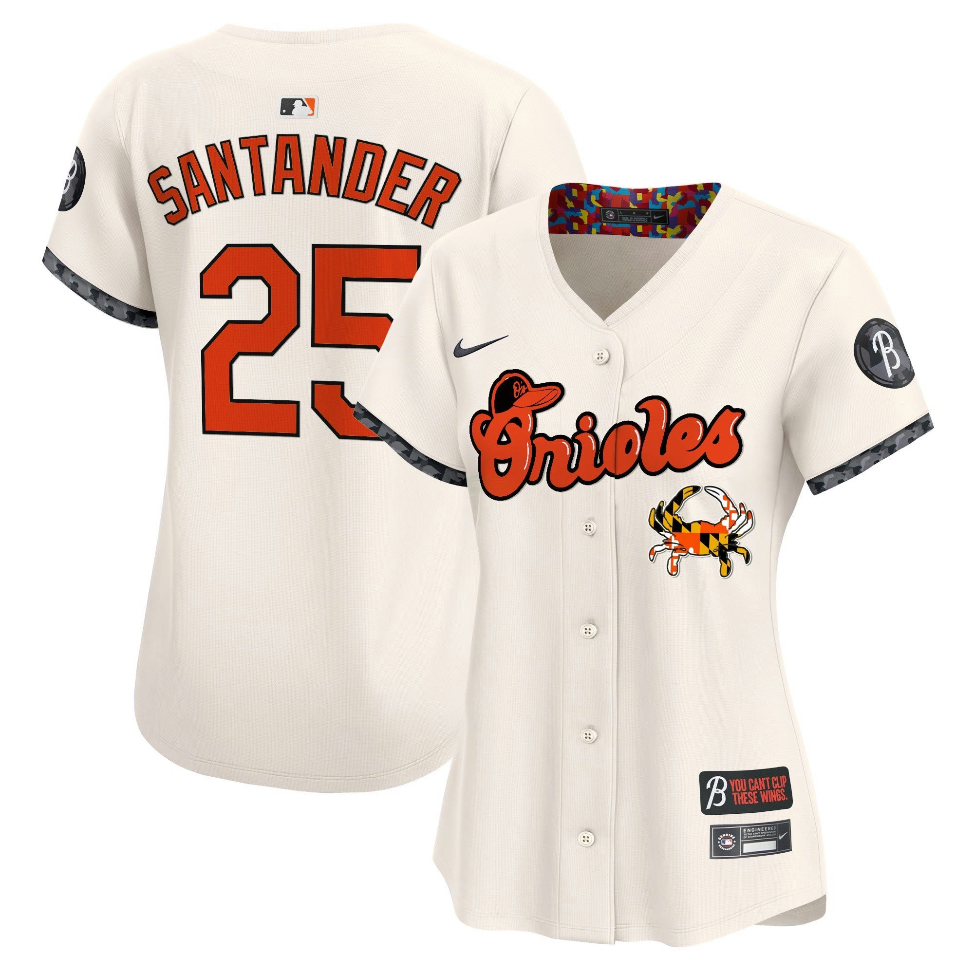 Camisa MLB Women’s Baltimore Maryland Blue Crab Vapor Premier Limited Jersey