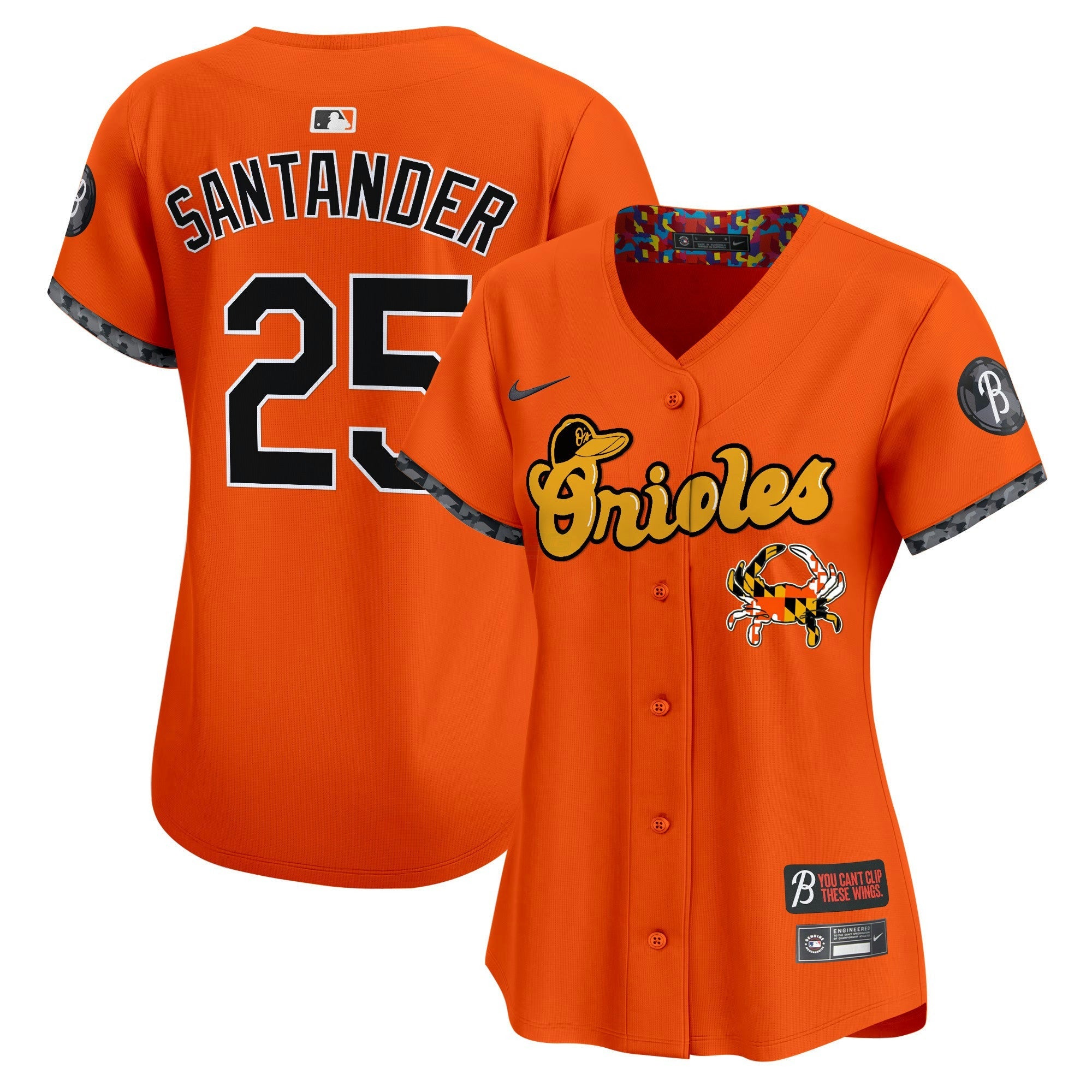 Camisa MLB Women’s Baltimore Maryland Blue Crab Vapor Premier Limited Jersey
