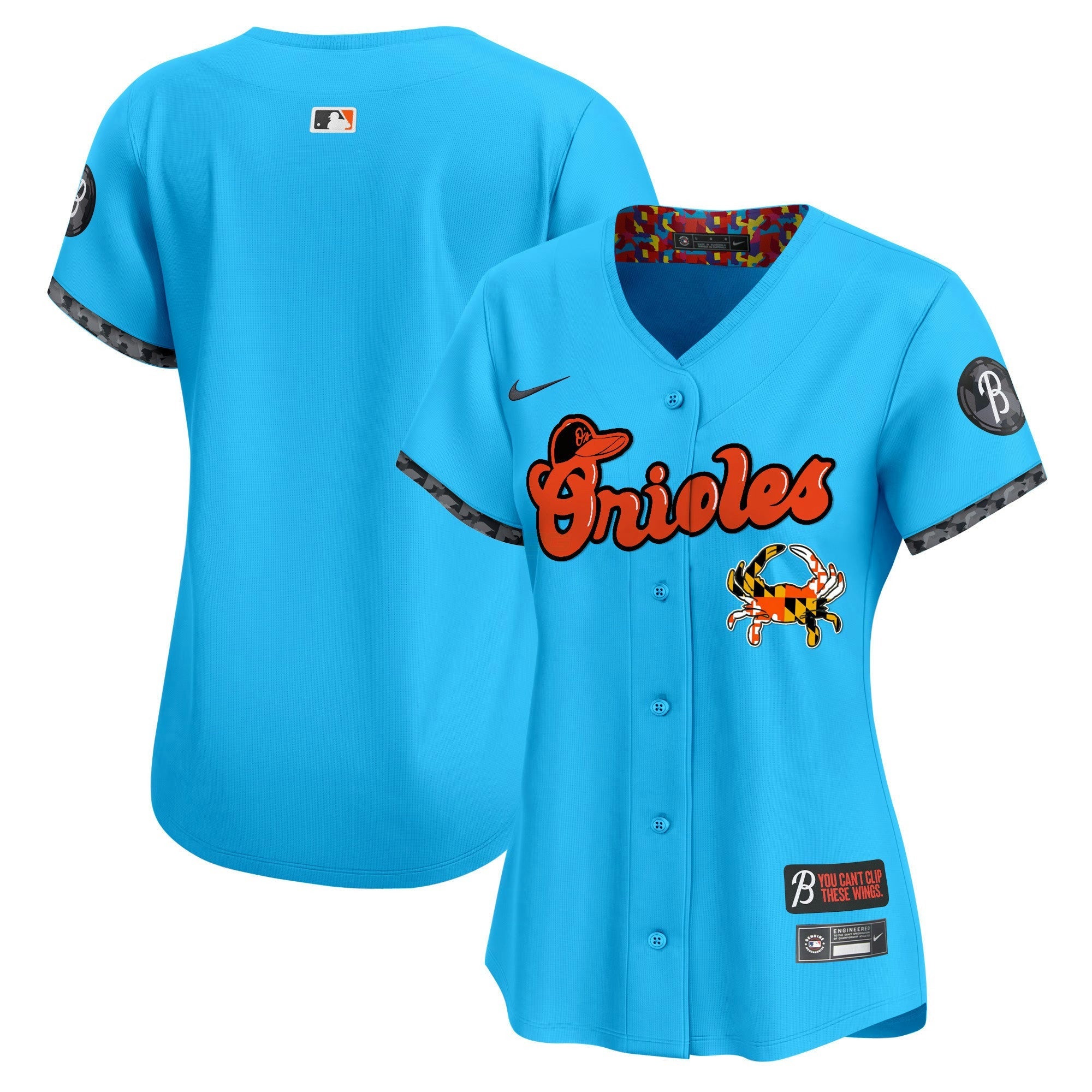 Camisa MLB Women’s Baltimore Maryland Blue Crab Vapor Premier Limited Jersey