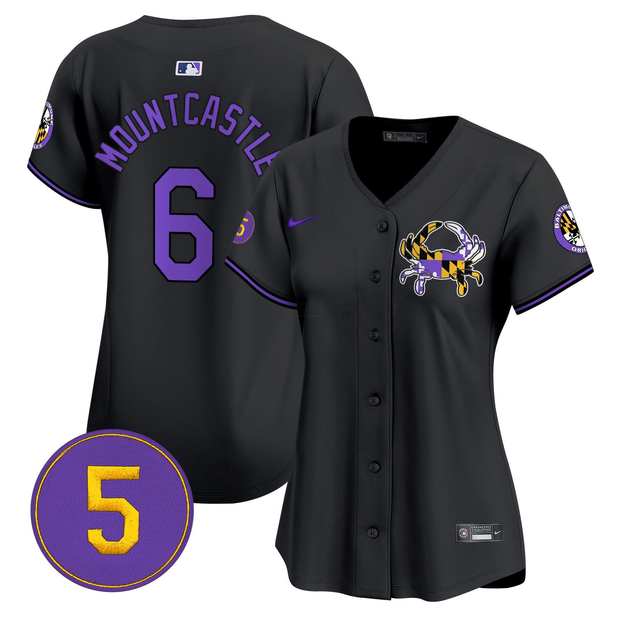 Camisa MLB Women’s Baltimore Purple Vapor Premier Limited Jersey