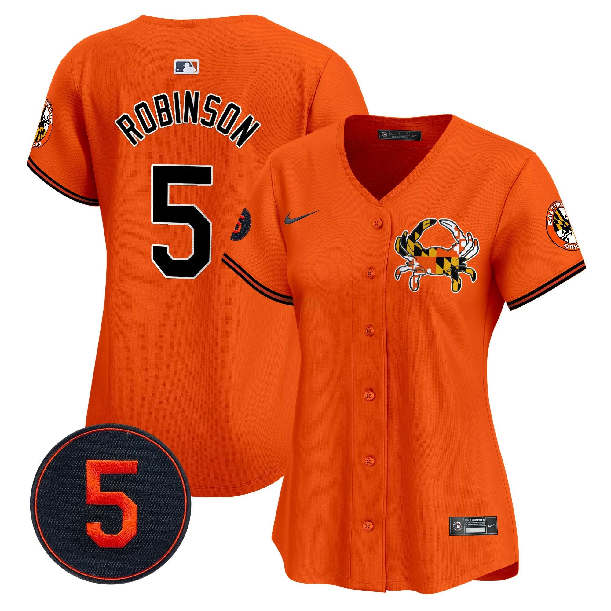 Camisa MLB Women’s Baltimore Robinson Patch Vapor Premier Limited Jersey V3