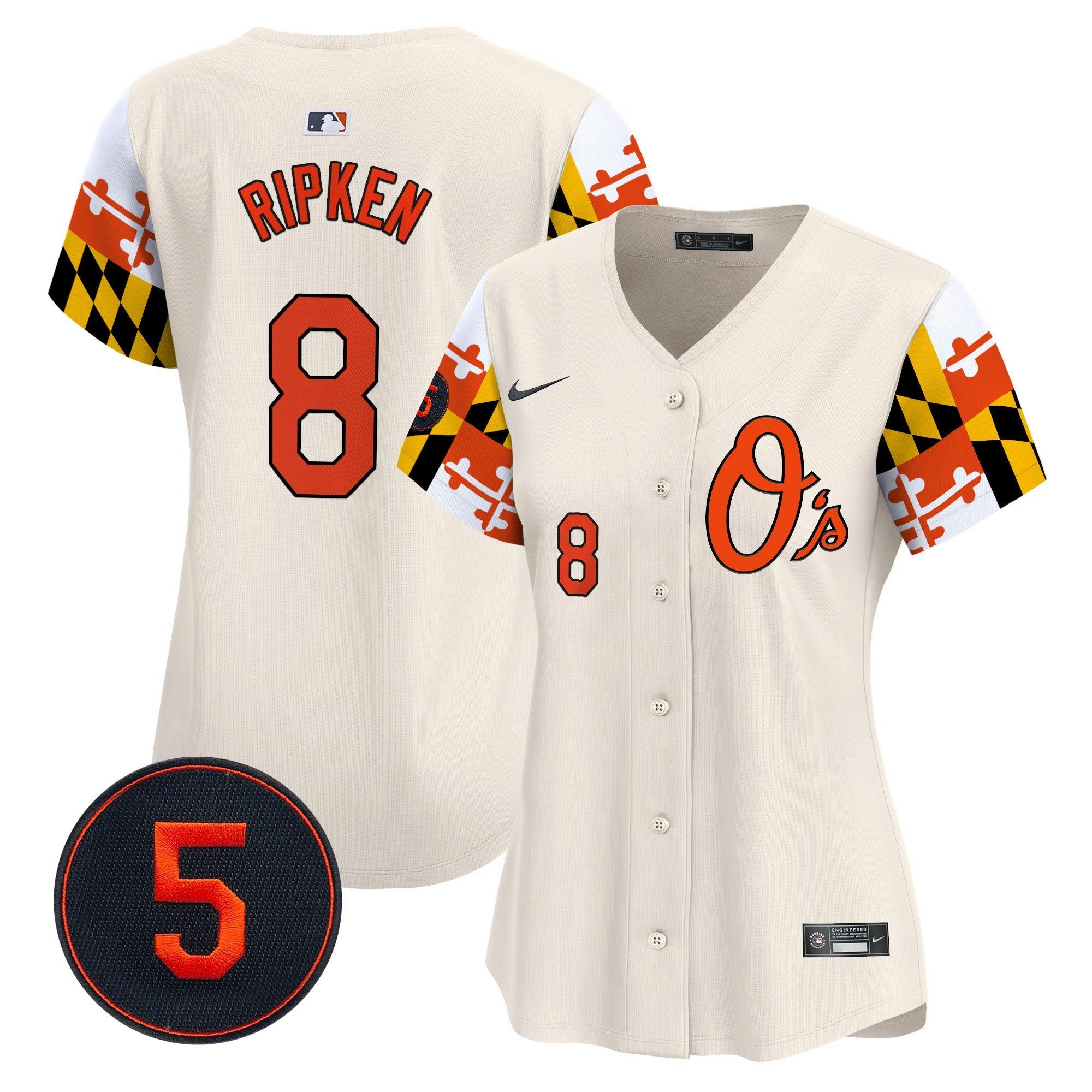 Camisa MLB Women’s Baltimore Robinson Patch Vapor Premier Limited Jersey V5