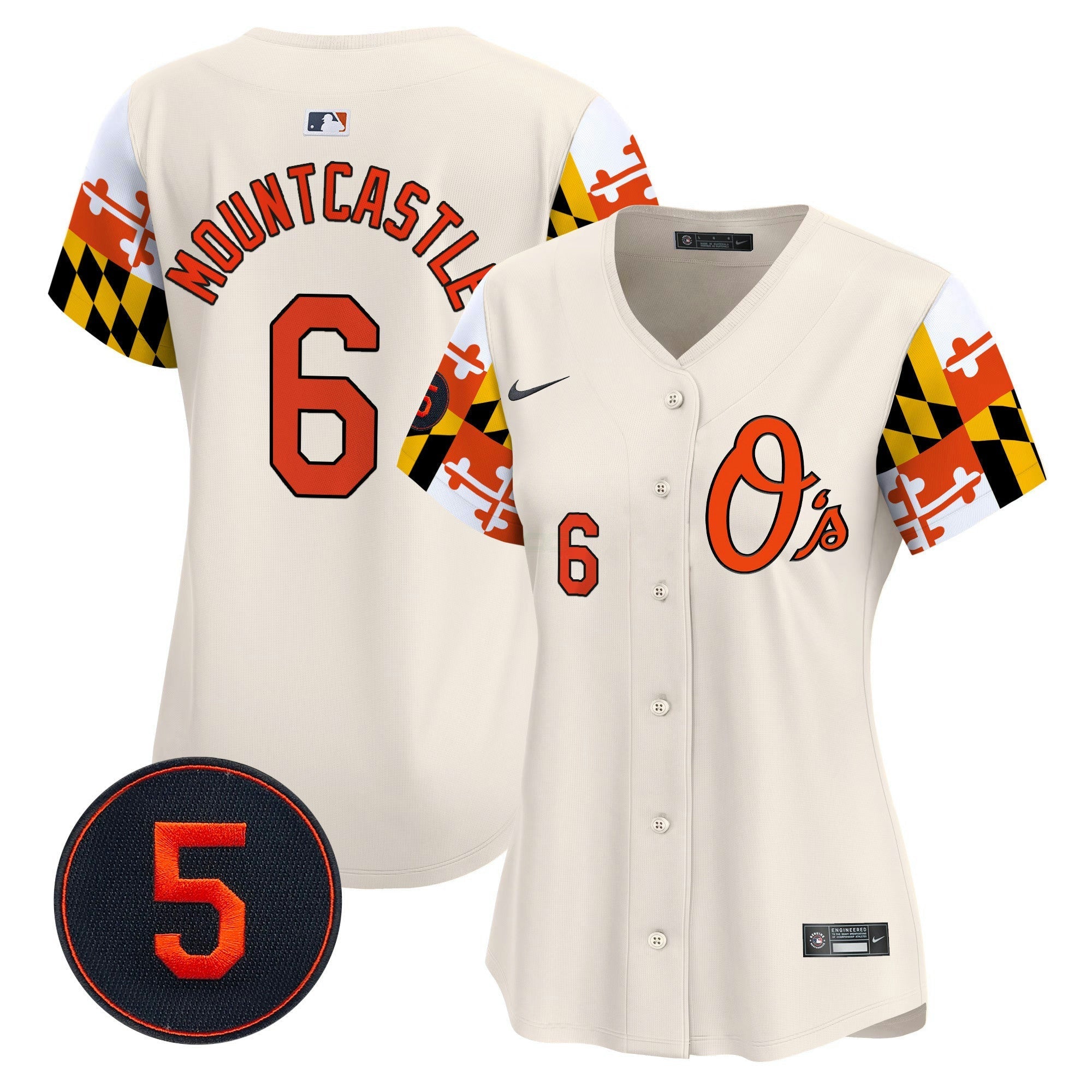 Camisa MLB Women’s Baltimore Robinson Patch Vapor Premier Limited Jersey V5