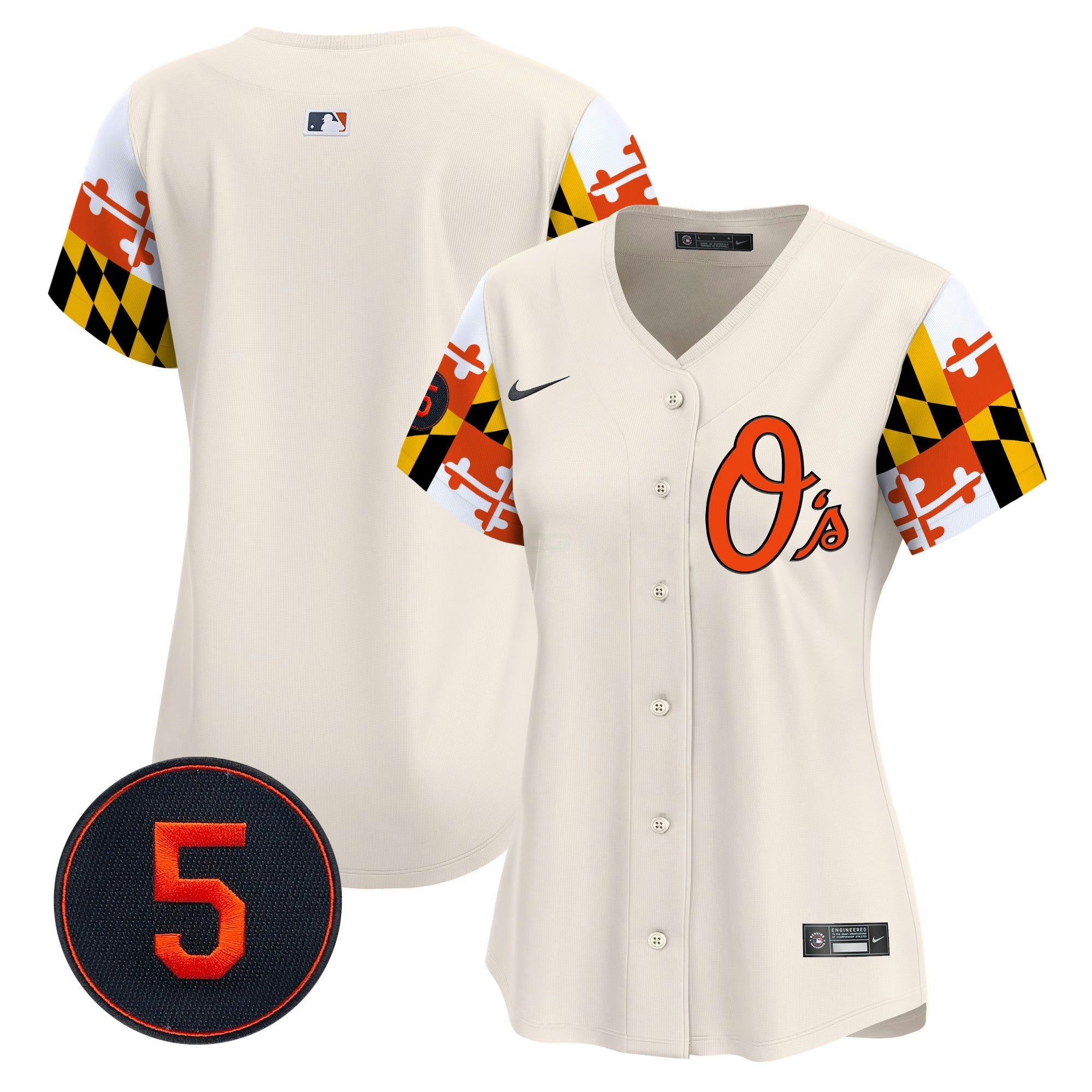 Camisa MLB Women’s Baltimore Robinson Patch Vapor Premier Limited Jersey V5