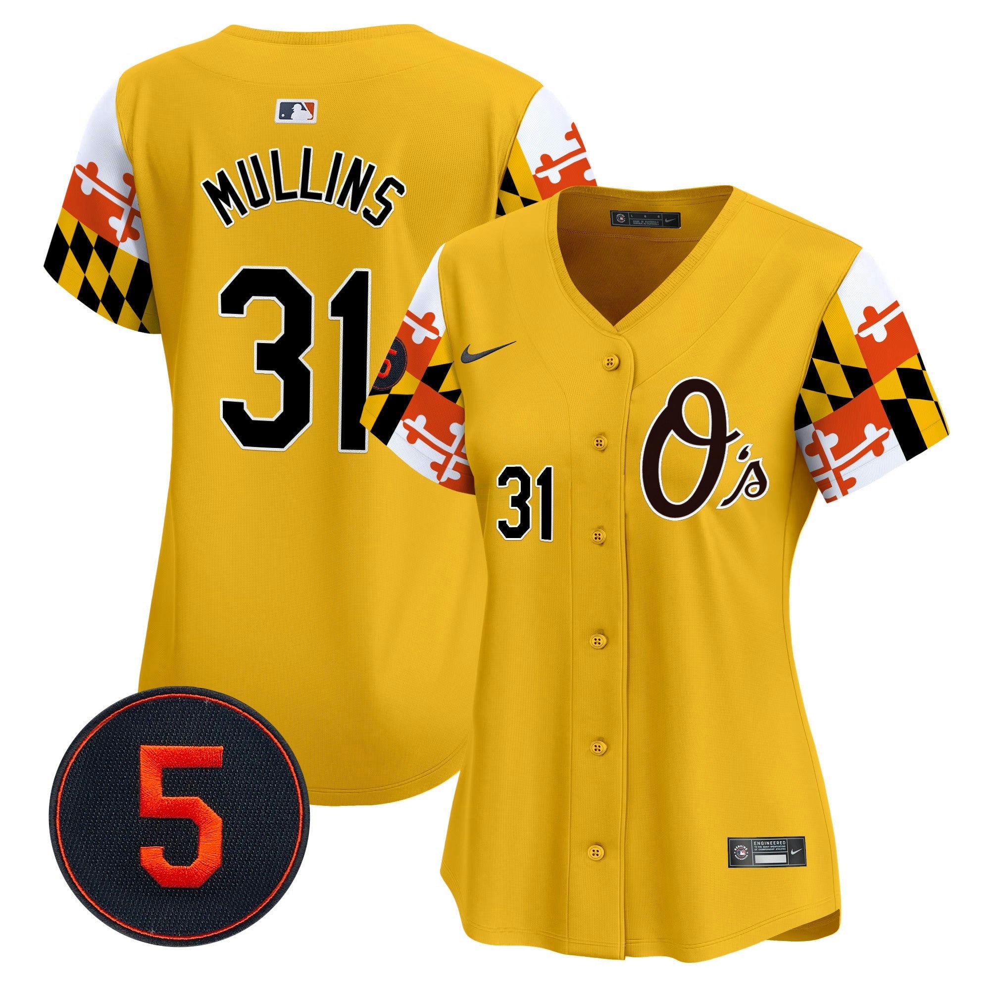 Camisa MLB Women’s Baltimore Robinson Patch Vapor Premier Limited Jersey V5