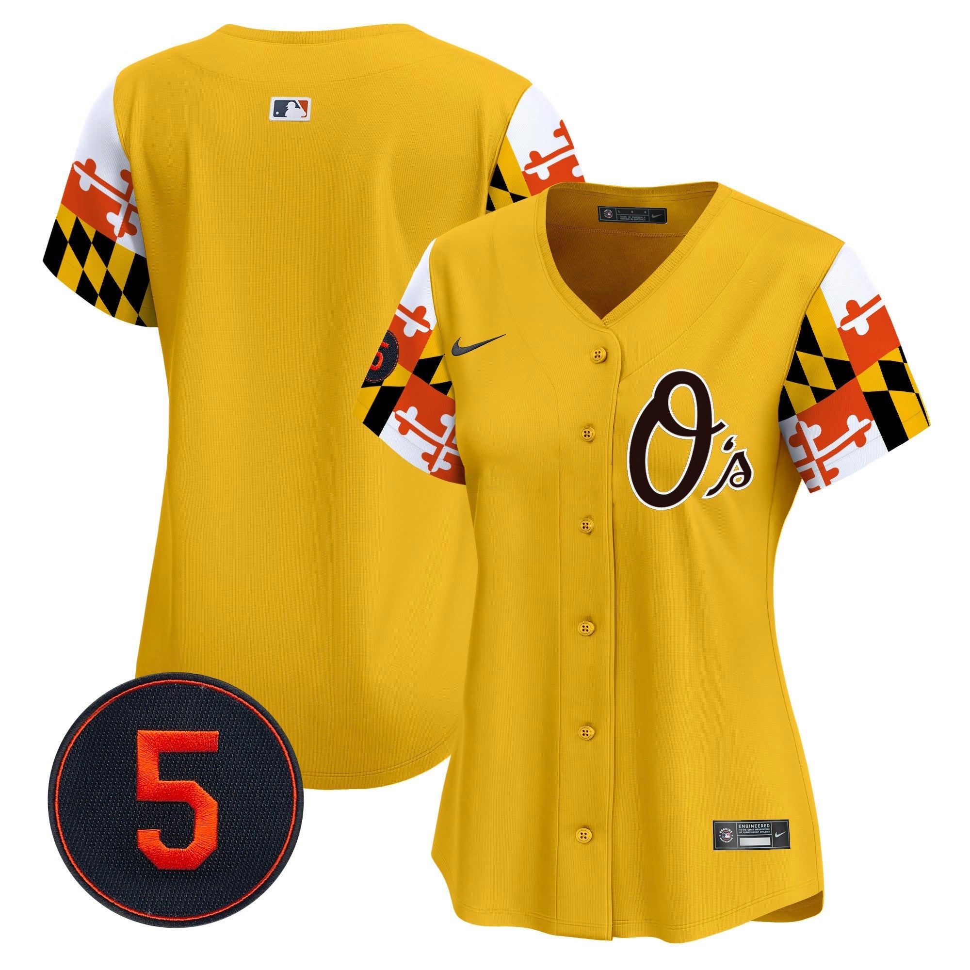 Camisa MLB Women’s Baltimore Robinson Patch Vapor Premier Limited Jersey V5