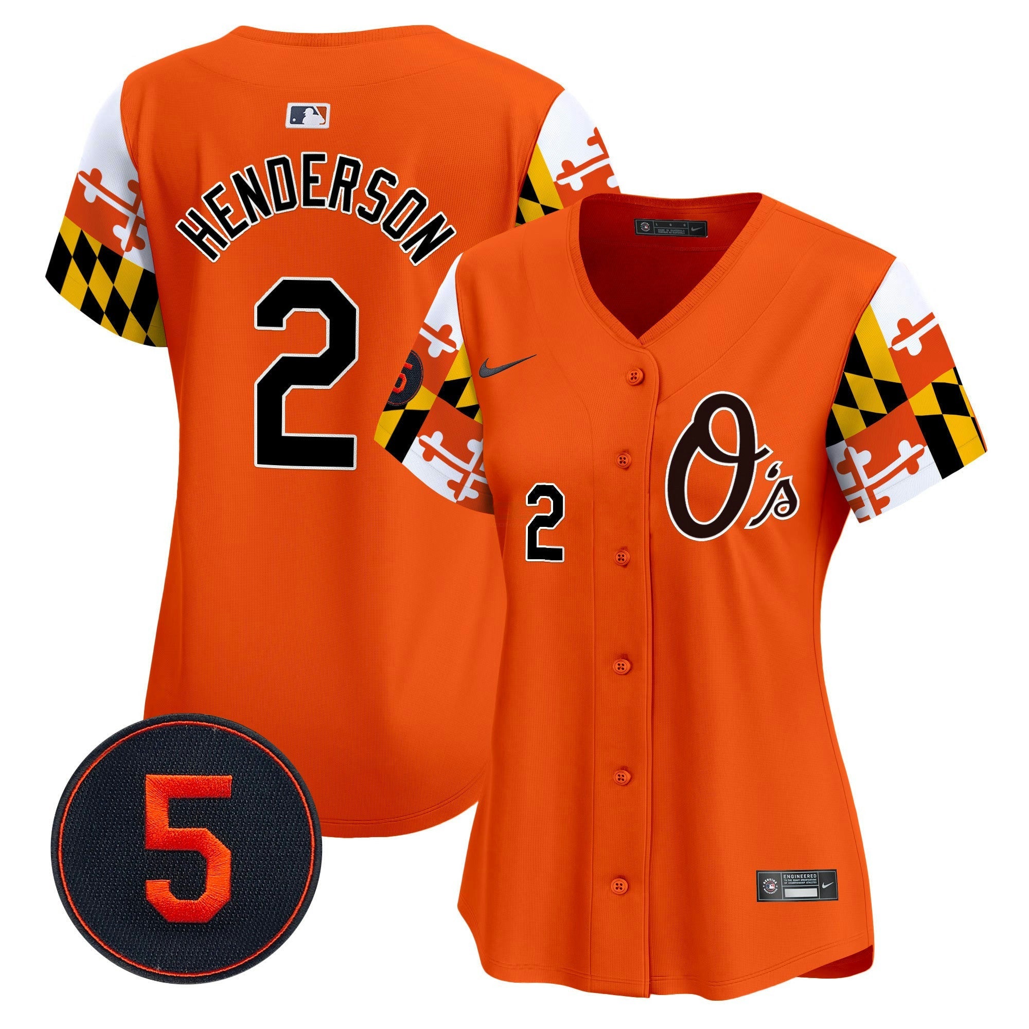 Camisa MLB Women’s Baltimore Robinson Patch Vapor Premier Limited Jersey V5