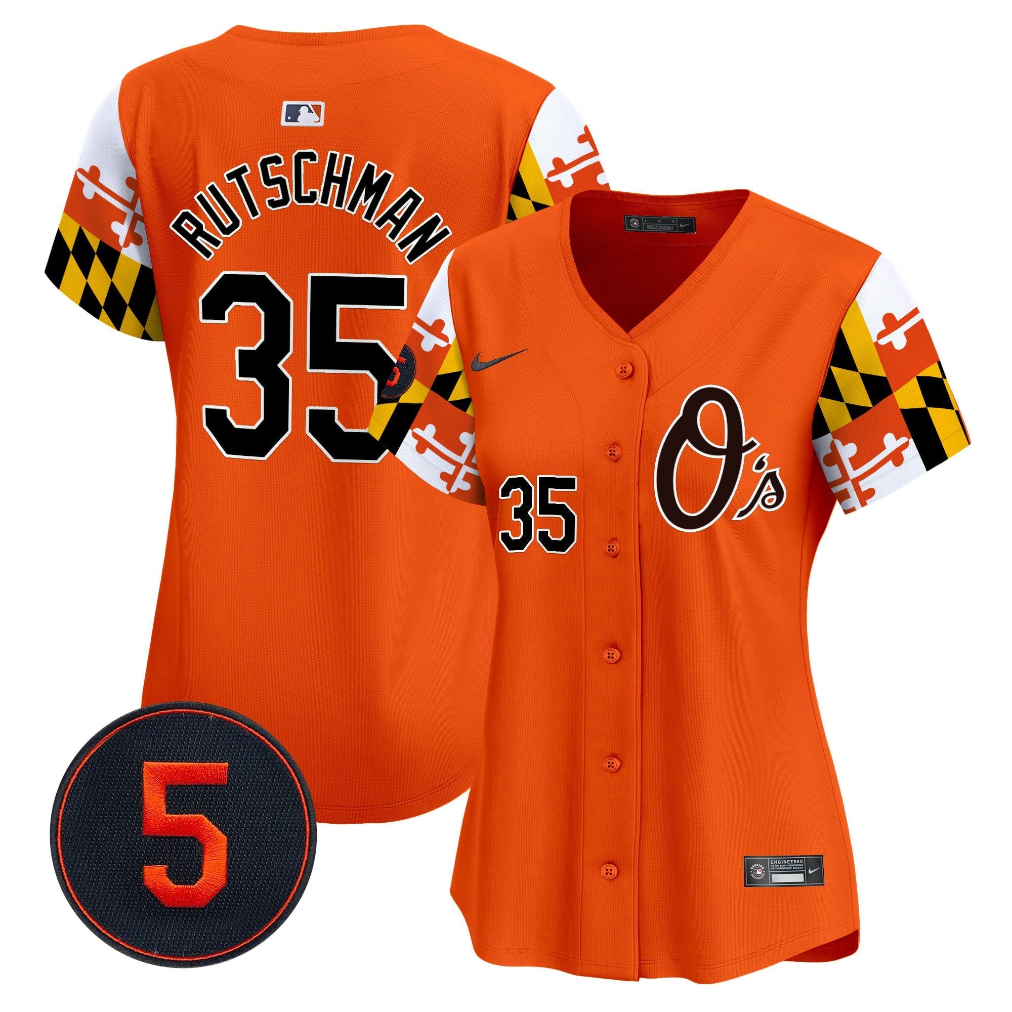Camisa MLB Women’s Baltimore Robinson Patch Vapor Premier Limited Jersey V5