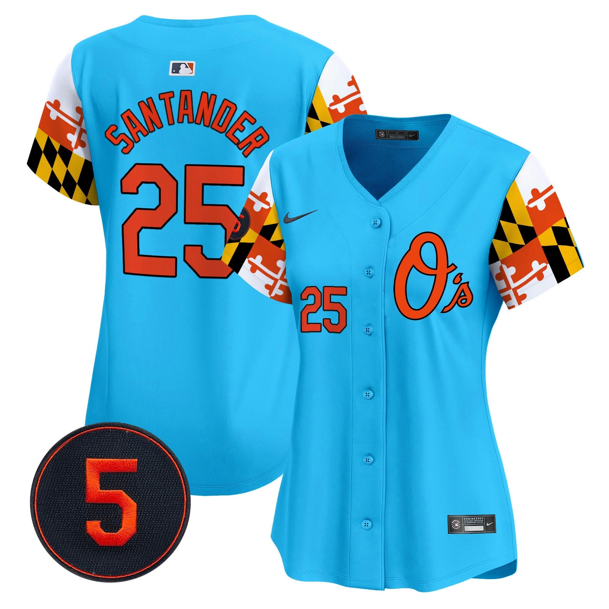 Camisa MLB Women’s Baltimore Robinson Patch Vapor Premier Limited Jersey V5