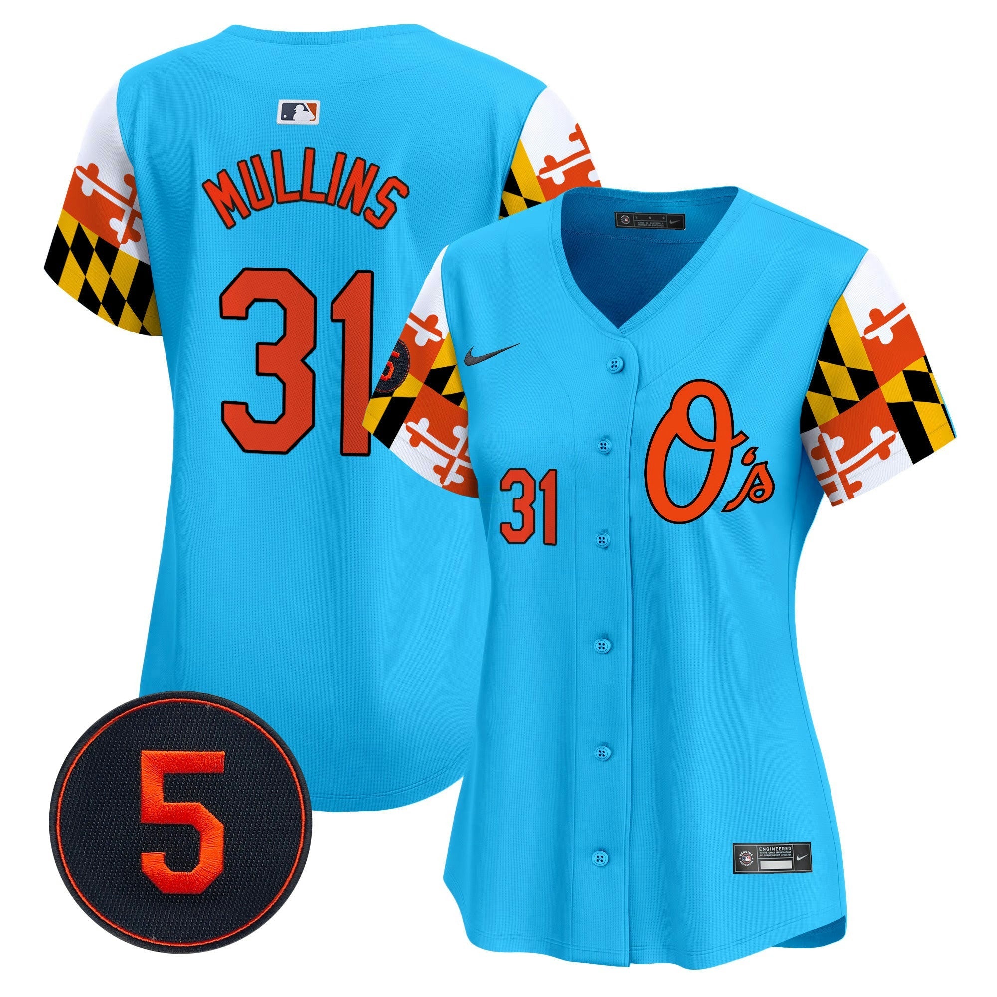 Camisa MLB Women’s Baltimore Robinson Patch Vapor Premier Limited Jersey V5