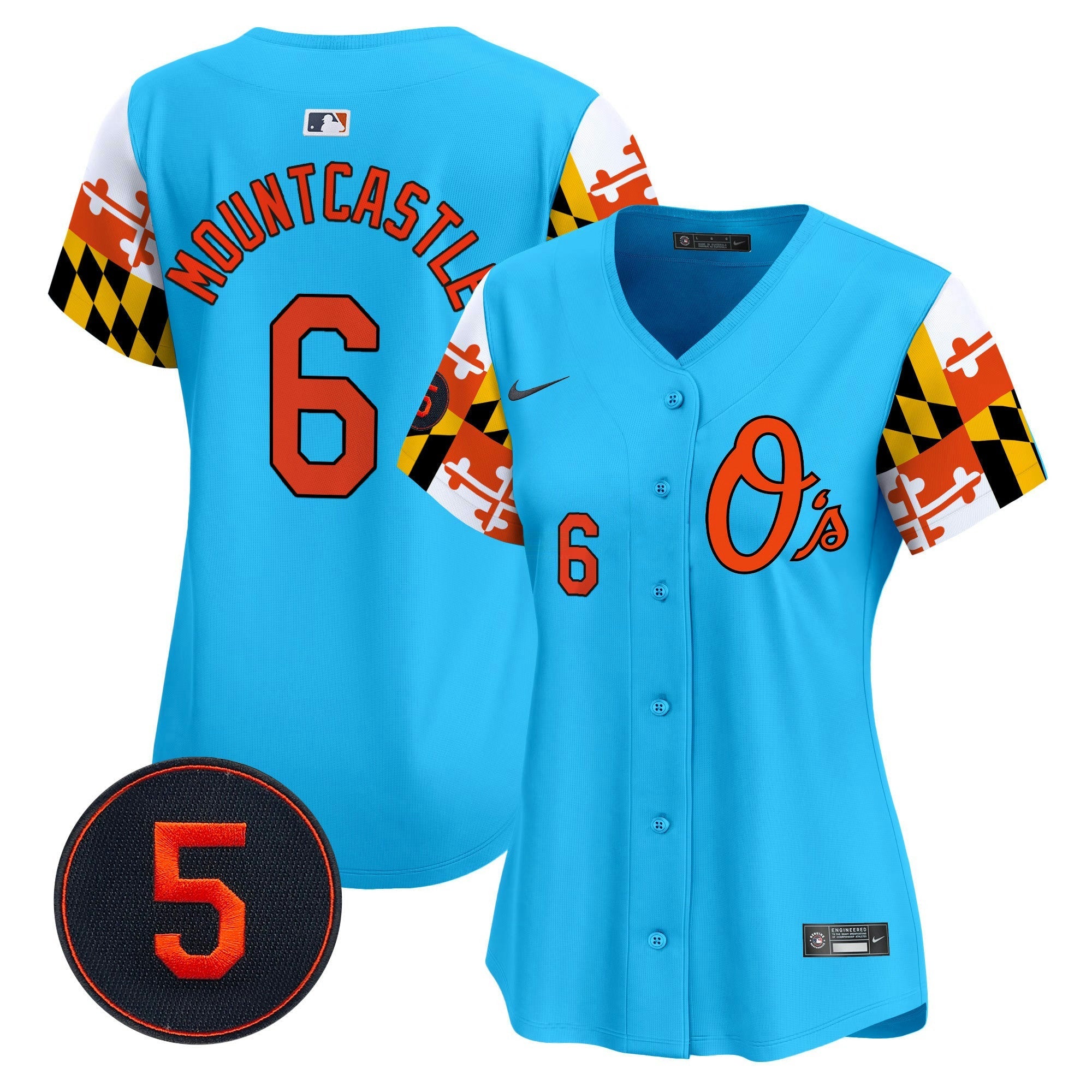 Camisa MLB Women’s Baltimore Robinson Patch Vapor Premier Limited Jersey V5