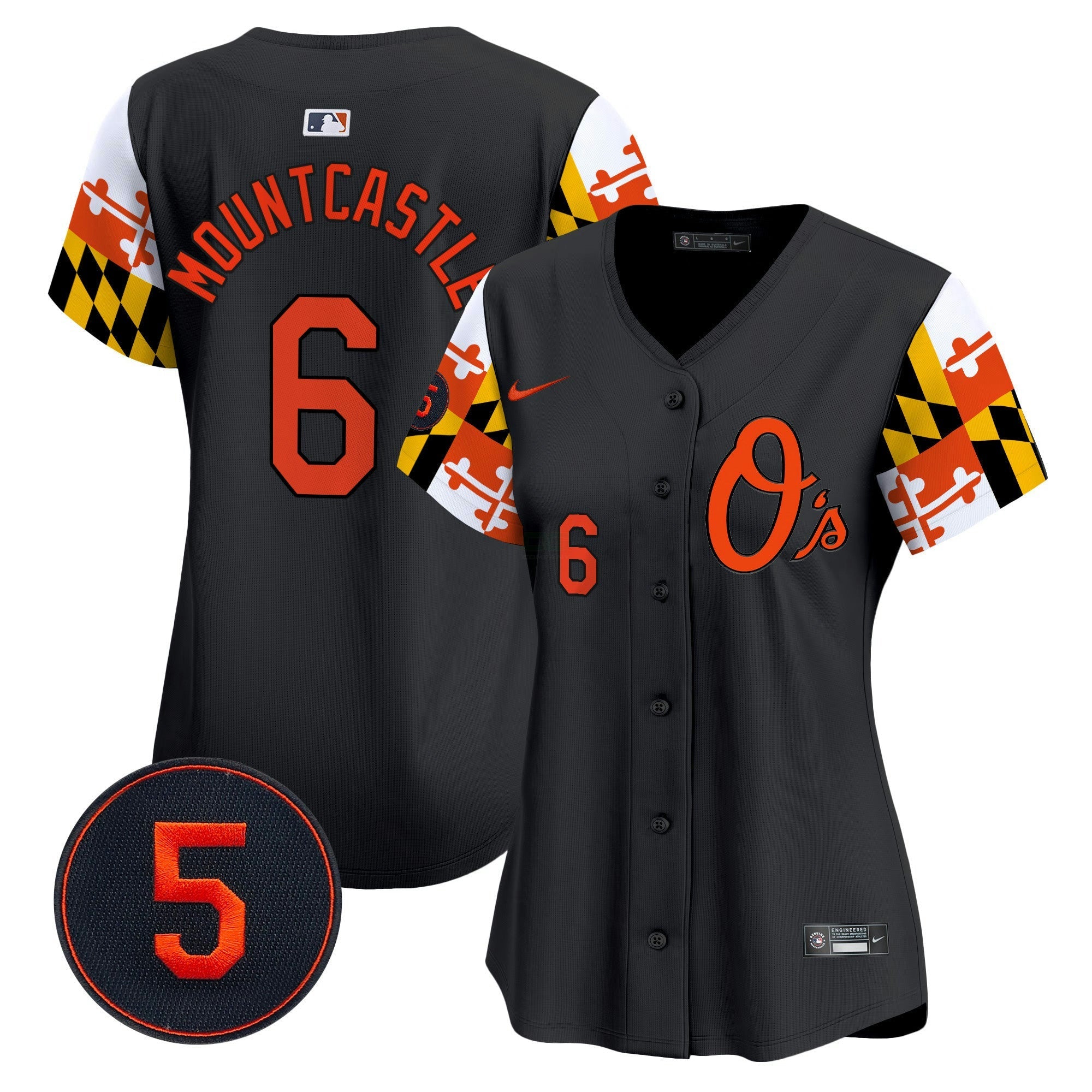 Camisa MLB Women’s Baltimore Robinson Patch Vapor Premier Limited Jersey V5