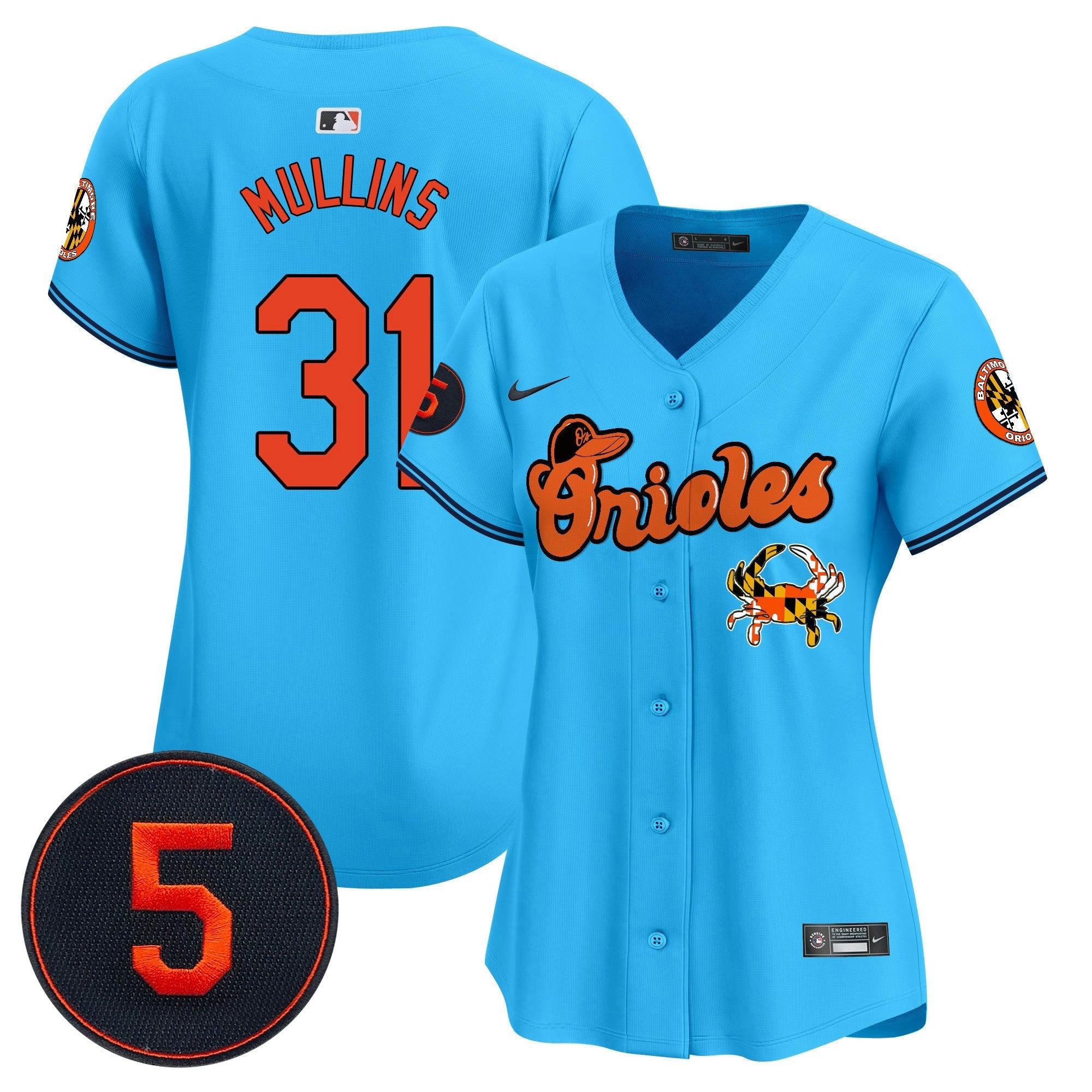 Camisa MLB Women’s Baltimore Robinson Patch Vapor Premier Limited Jersey V6