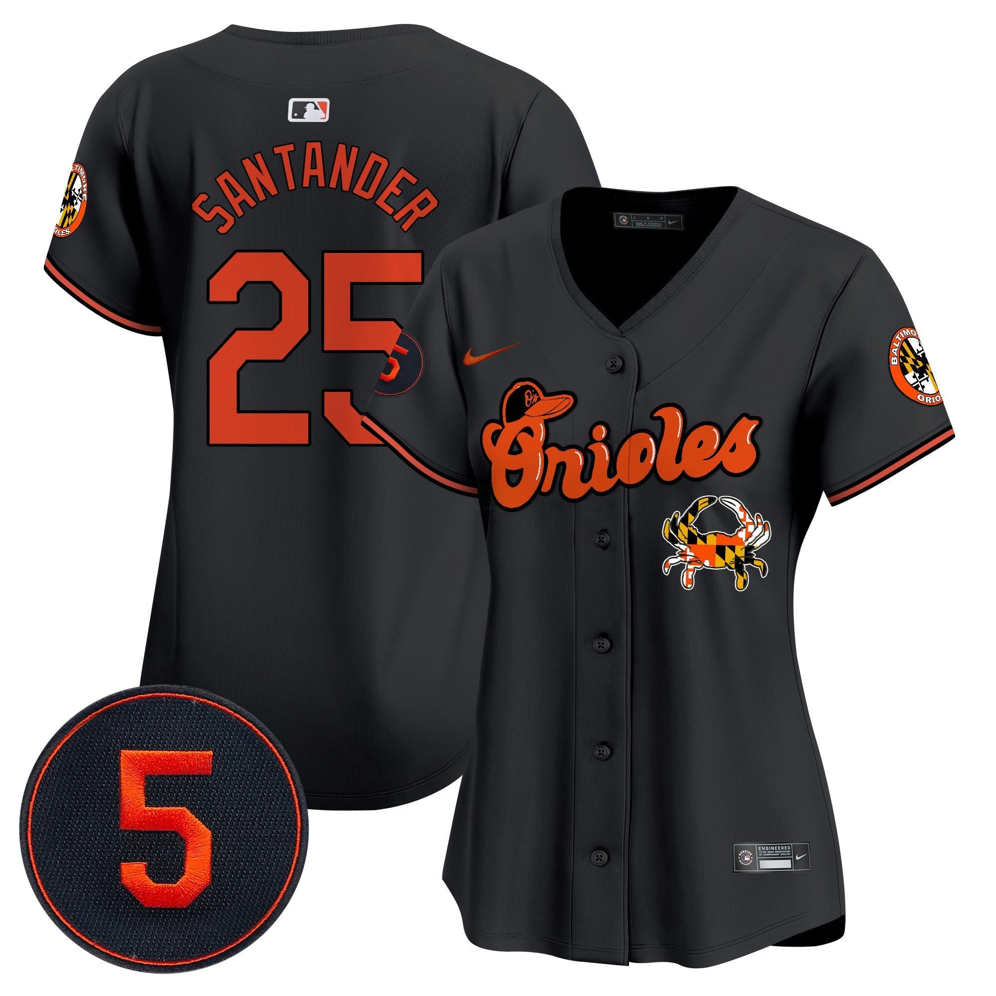 Camisa MLB Women’s Baltimore Robinson Patch Vapor Premier Limited Jersey V6