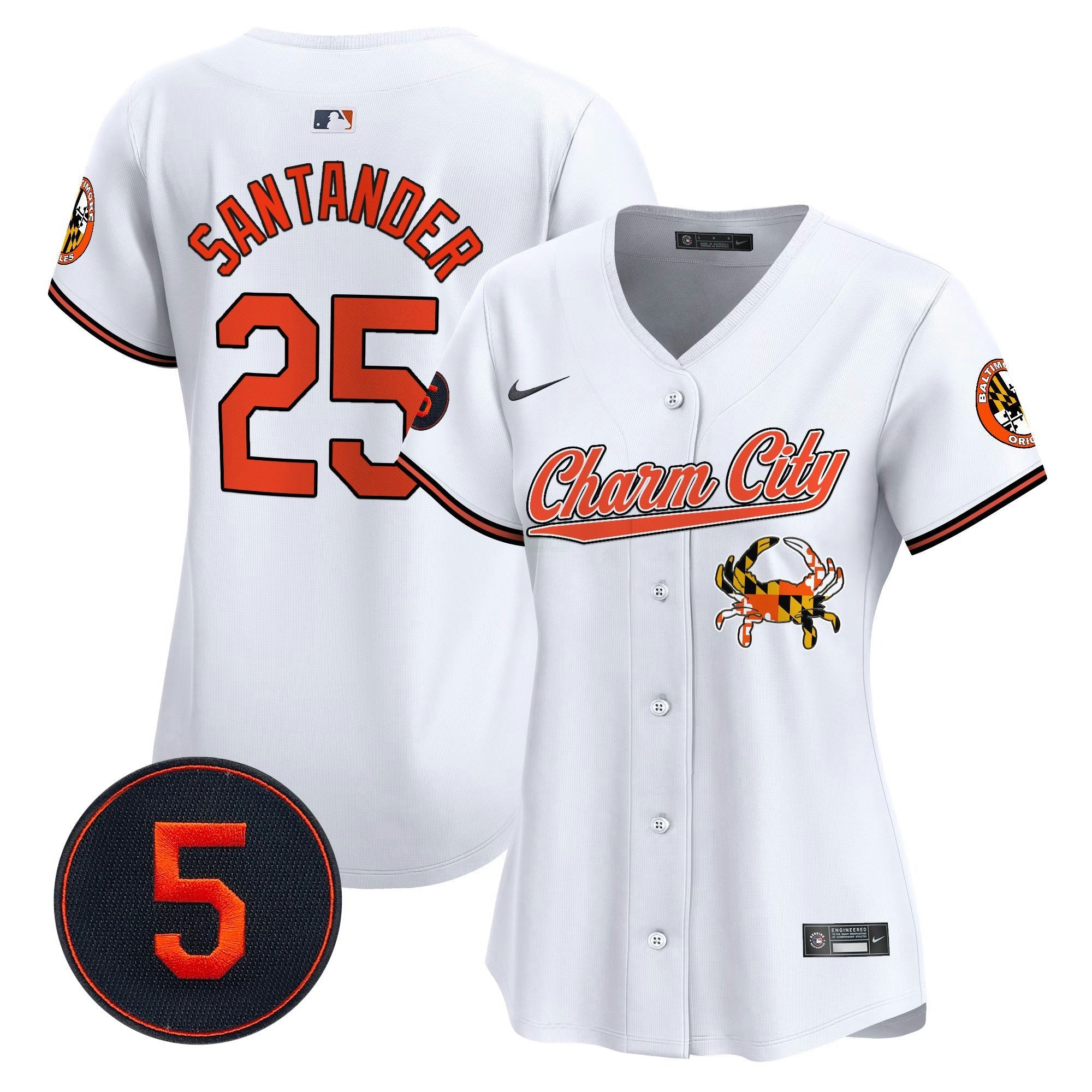 Camisa MLB Women’s Baltimore Robinson Patch Vapor Premier Limited Jersey V8