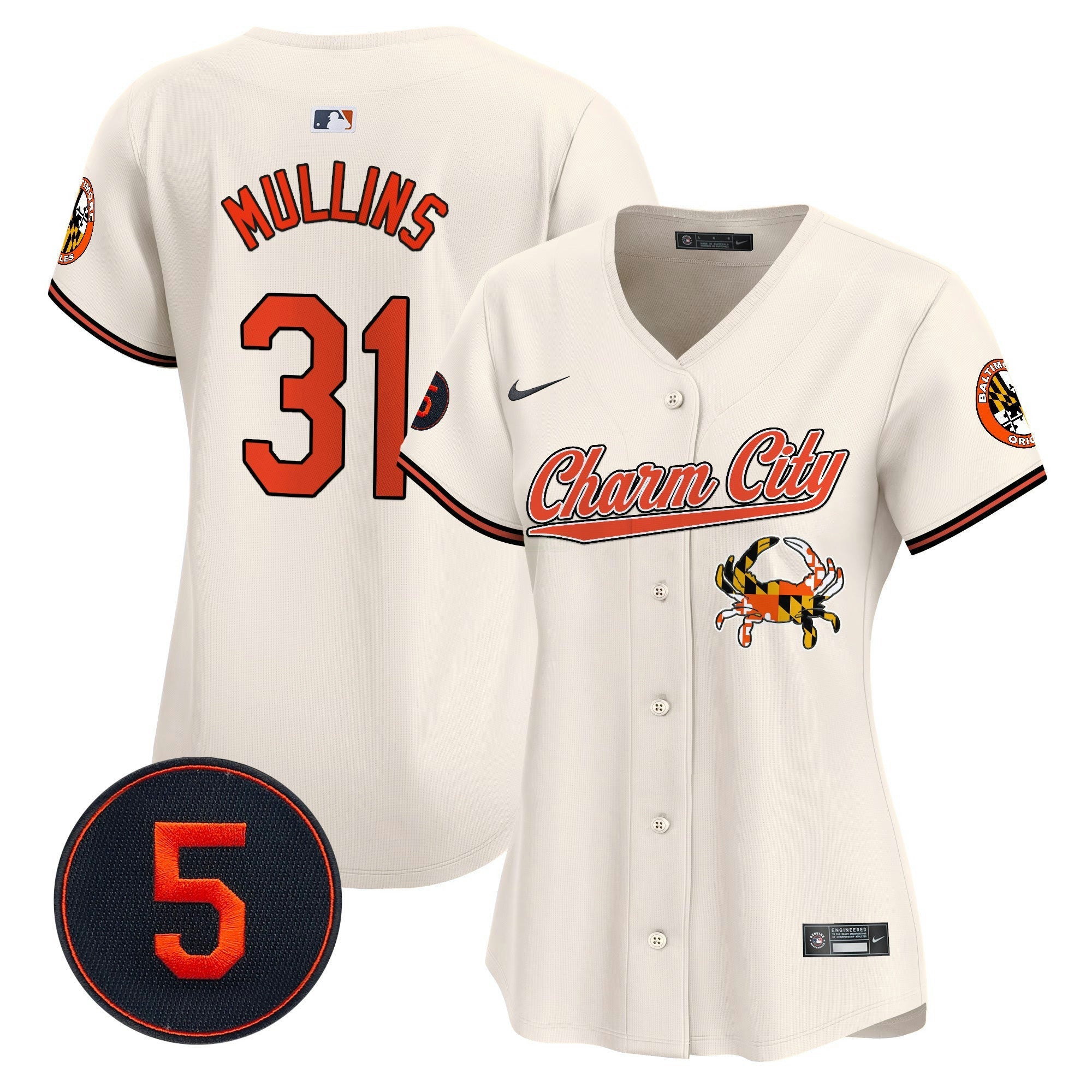 Camisa MLB Women’s Baltimore Robinson Patch Vapor Premier Limited Jersey V8