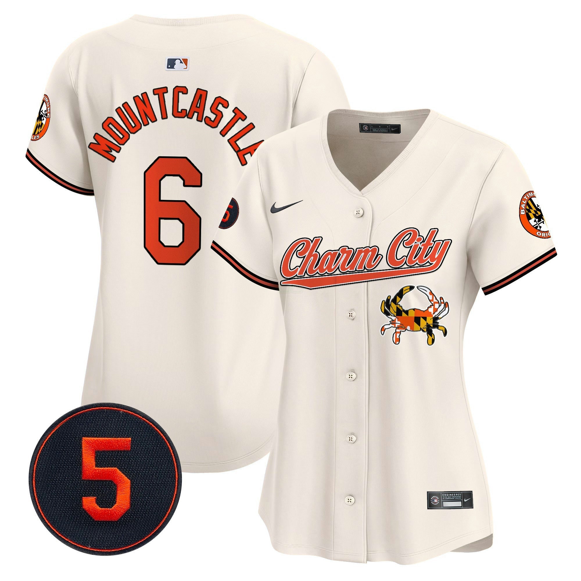 Camisa MLB Women’s Baltimore Robinson Patch Vapor Premier Limited Jersey V8
