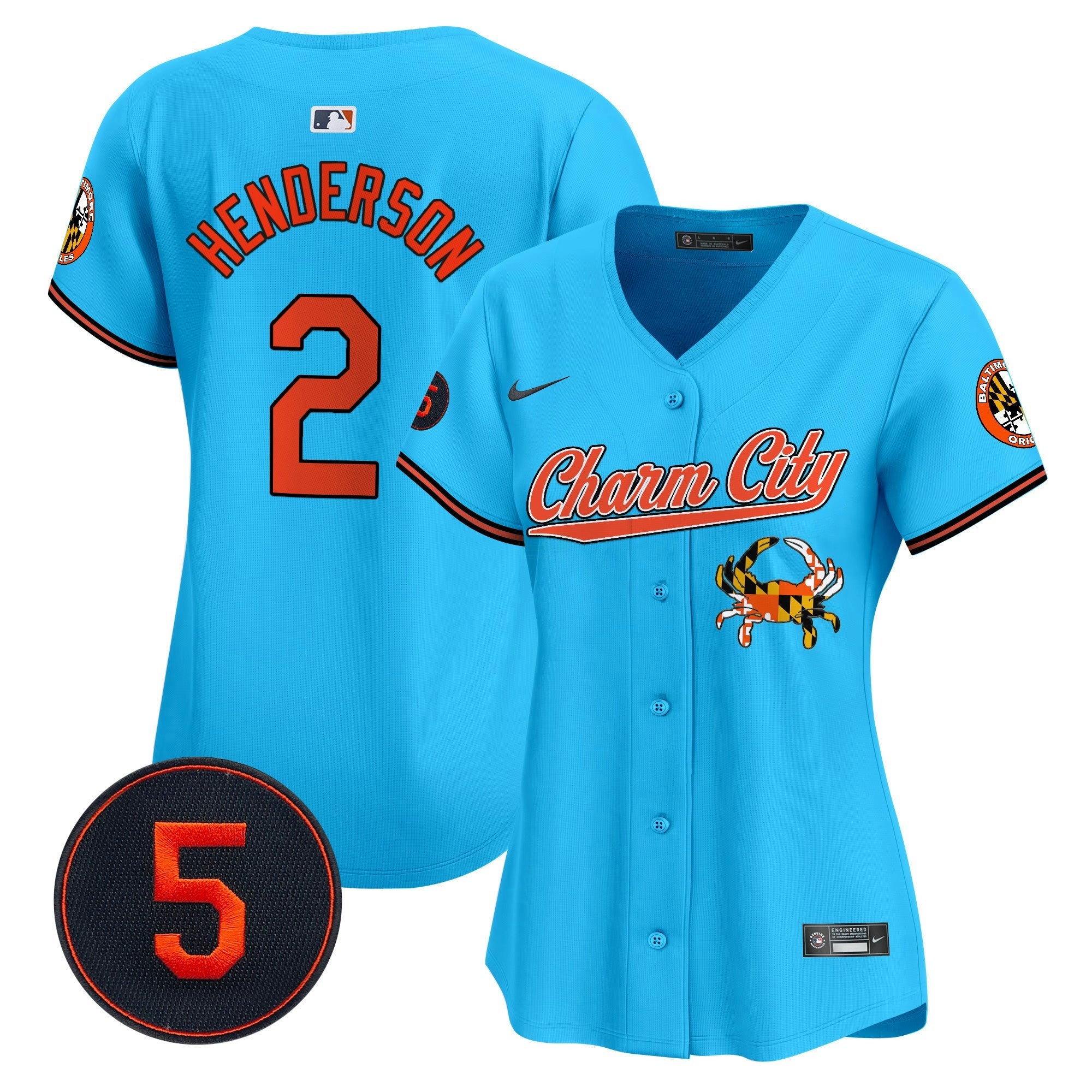 Camisa MLB Women’s Baltimore Robinson Patch Vapor Premier Limited Jersey V8