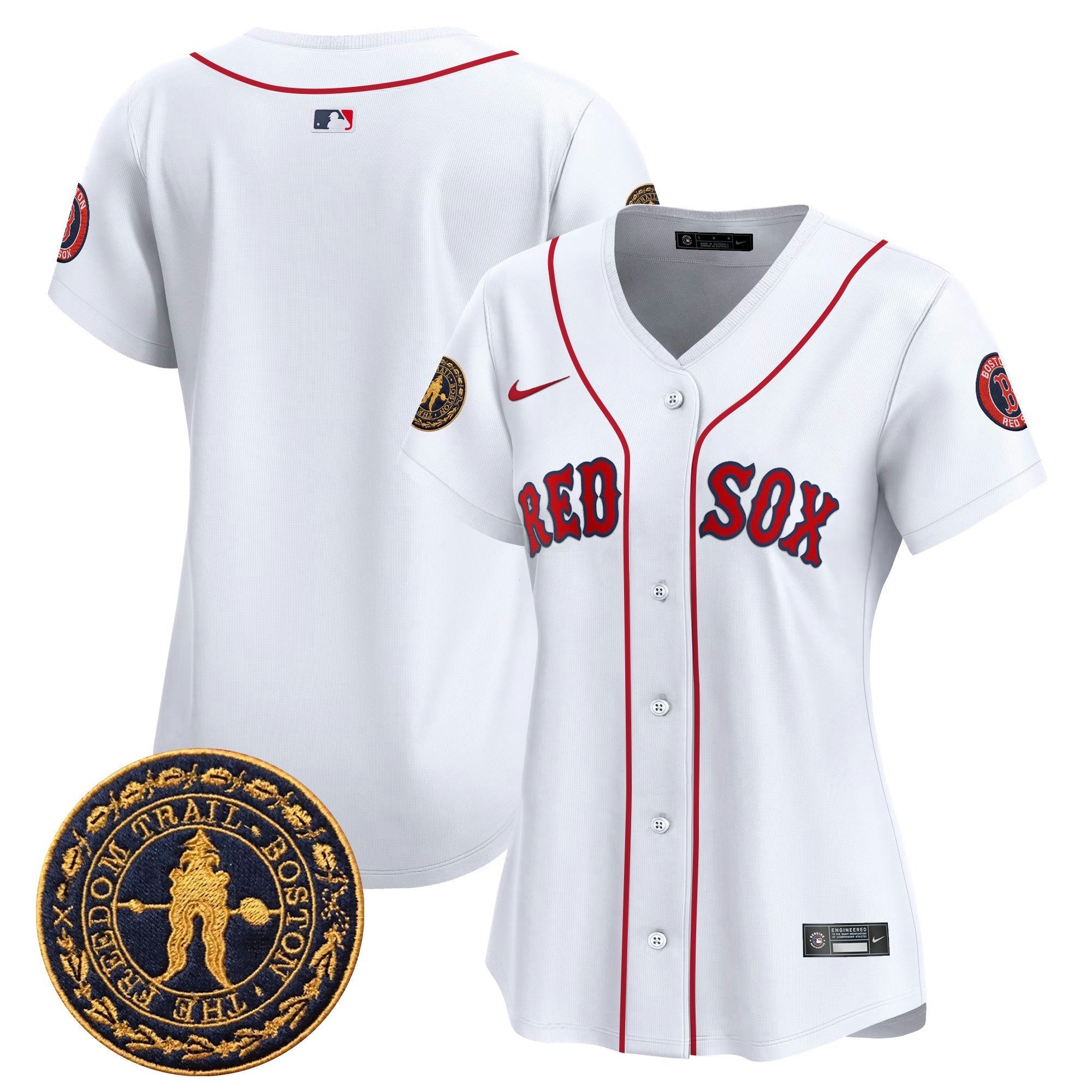Camisa MLB Women’s Boston Freedom Trail Patch Vapor Premier Limited Jersey